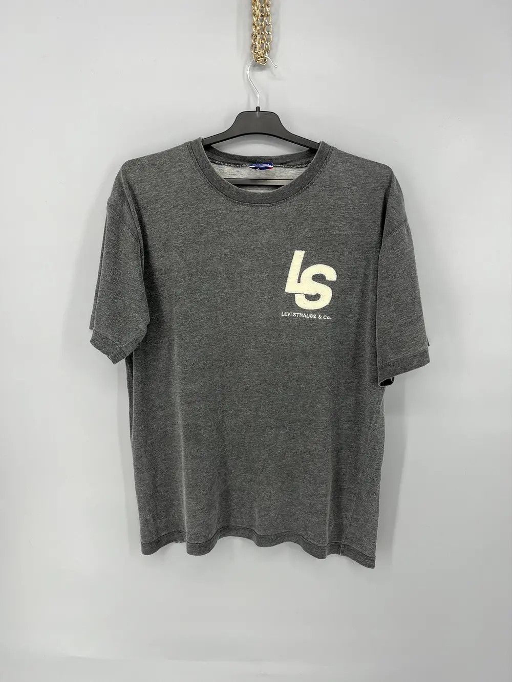 Levi's Vintage 90's Levis Jeans Tshirt Large Levis Usa Union Made Size US L / EU 52-54 / 3 - 1 Thumbnail