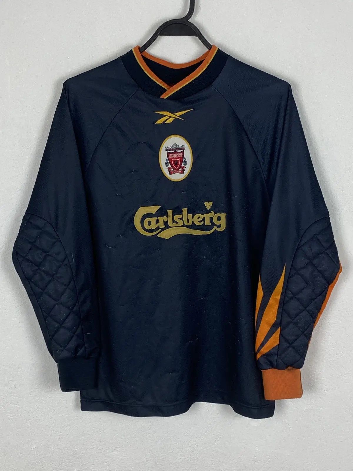 Reebok Reebok x Liverpool FC 1998/99 GK Away Goalkeeper Jersey Size US S / EU 44-46 / 1 - 1 Thumbnail