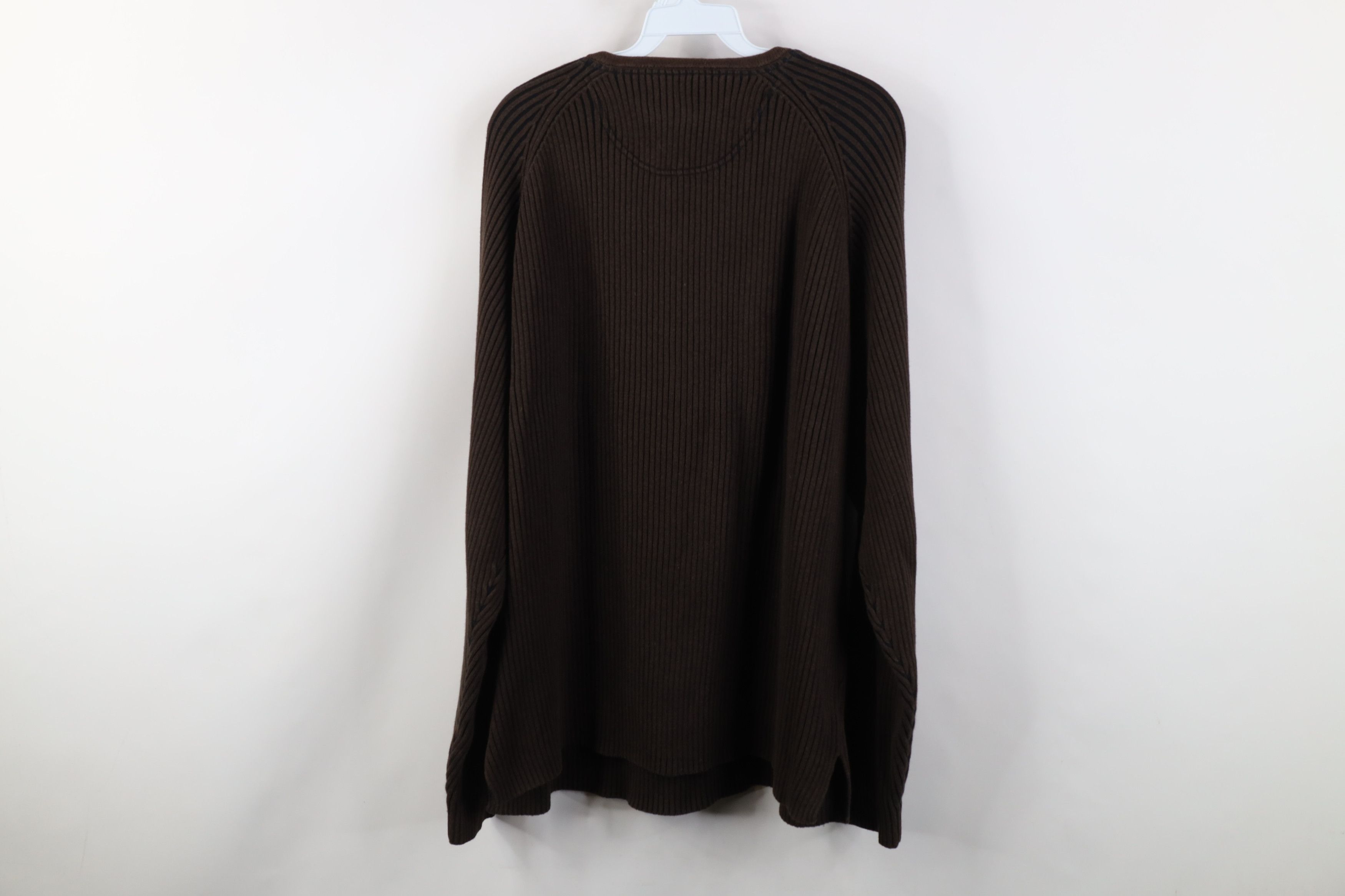 Tommy Bahama Vintage 90s Y2K Tommy Bahama Ribbed Knit Sweater Brown Size US XL / EU 56 / 4 - 9 Thumbnail