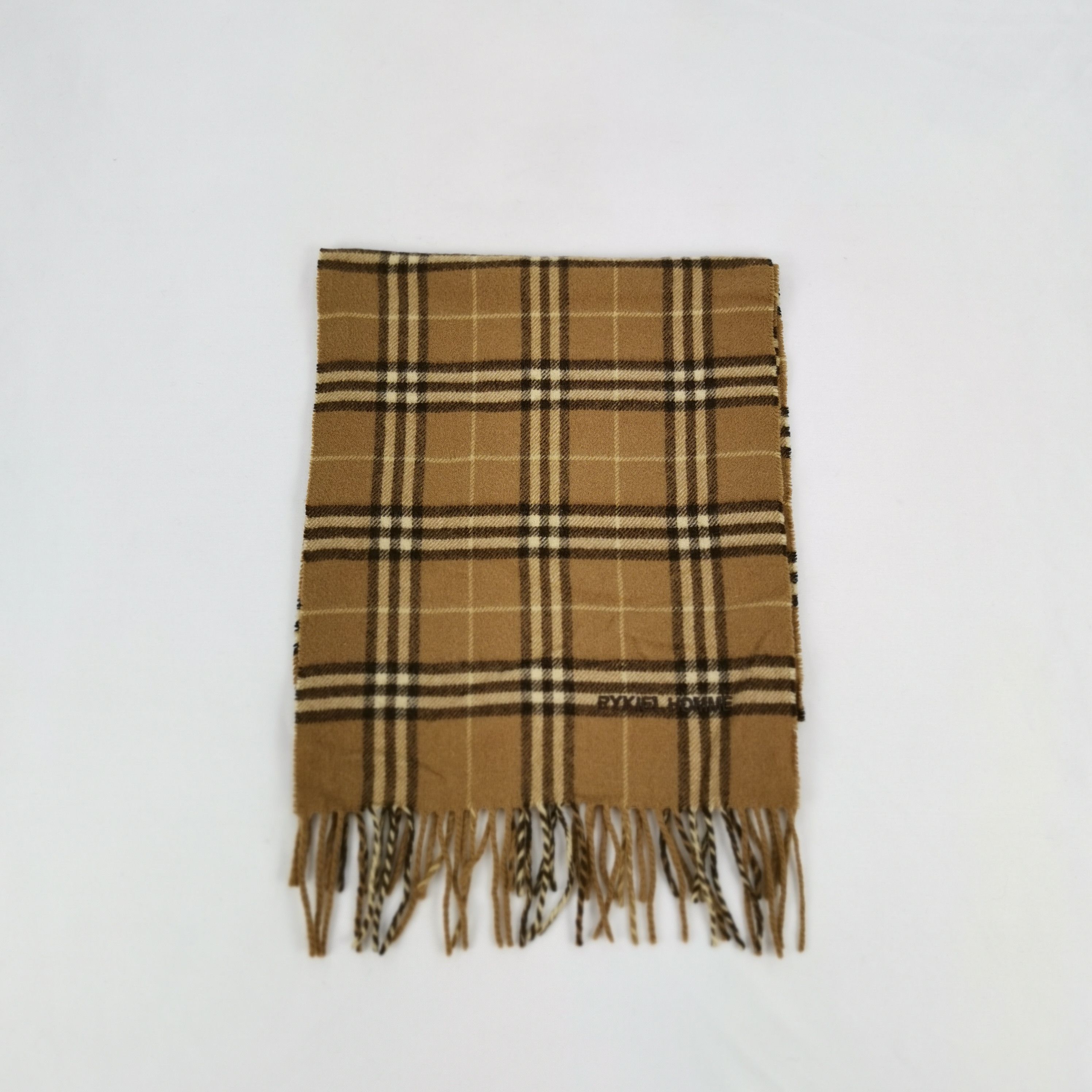 Sonia Rykiel Vintage Rykiel Homme Scarf Muffler Wool Cashmere Scarves Size ONE SIZE - 2 Thumbnail