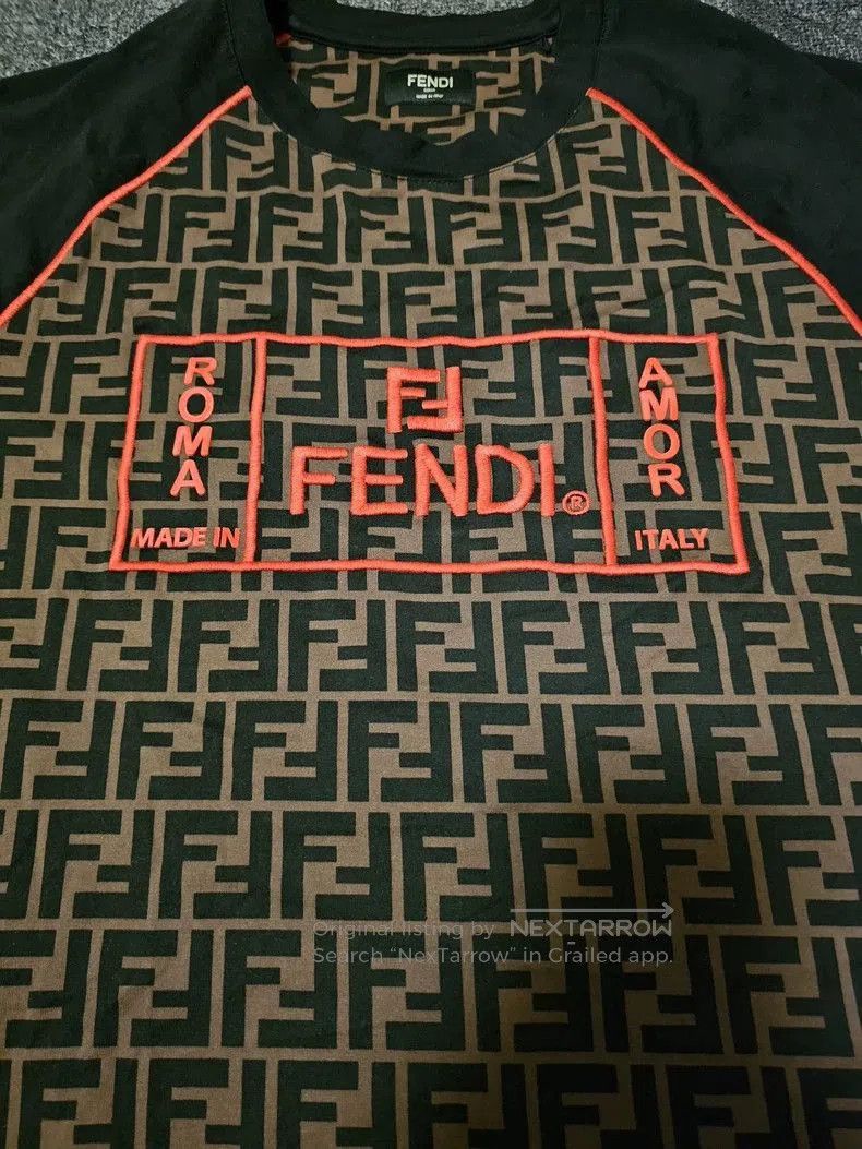 Fendi Fendi Monogram Print Short Sleeve T. Size US XS / EU 42 / 0 - 2 Thumbnail