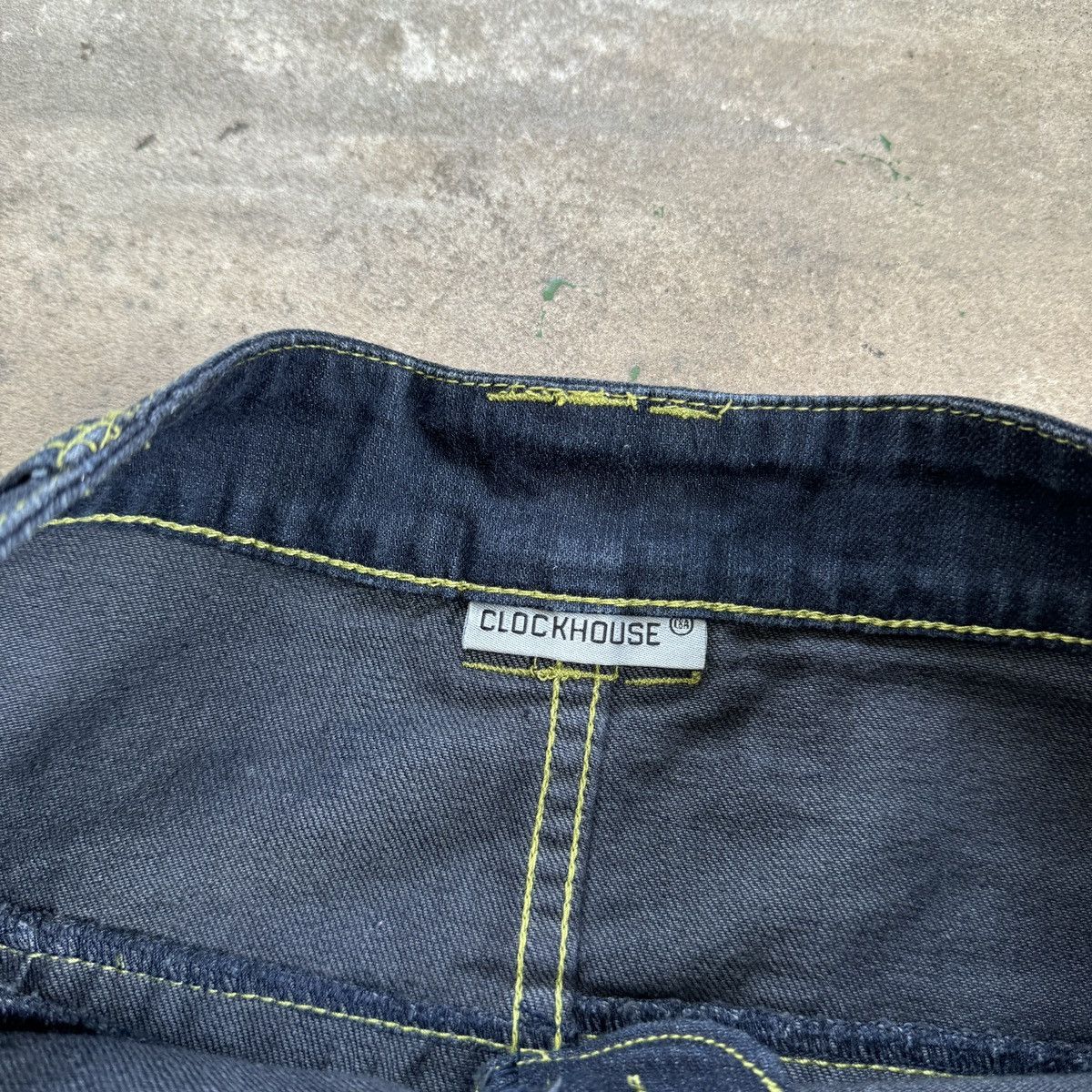 Vintage Vintage Y2K Clockhose Denim Mini Skirt Size 25" / US 0 / IT 36 - 5 Thumbnail