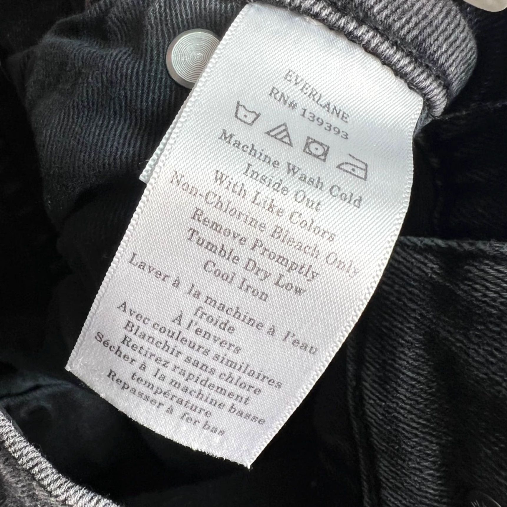 Everlane EVERLANE Straight-Leg Jeans Gray Adult 40 x 29 Cotton Blend Denim Mens Size US 40 / EU 56 - 4 Thumbnail