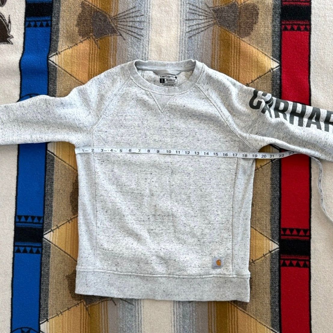 Carhartt Carhartt Sweatshirt Crew Neck Women S Small Gray Relaxed Fit Pullover Long Sleeve Size S / US 4 / IT 40 - 6 Thumbnail