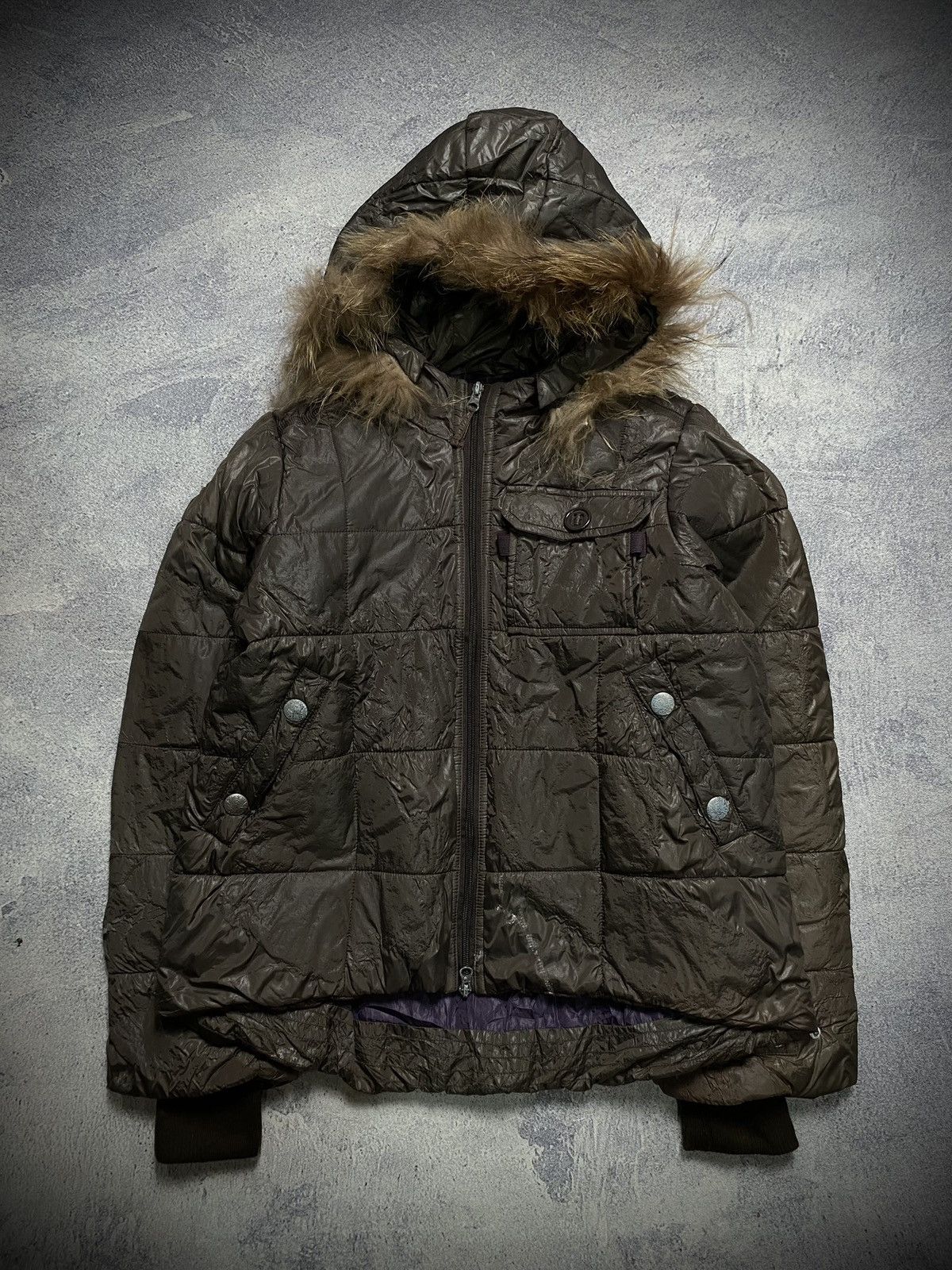 Japanese Brand Puffer Fur Jacket Bondage Style Size US M / EU 48-50 / 2 - 1 Thumbnail