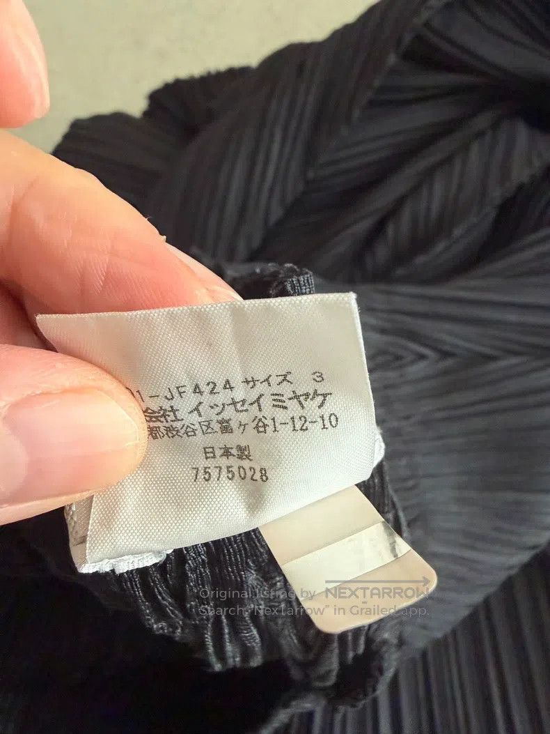 Issey Miyake Issey Miyake size:3 Black Pleated Asymmetric Pants Size 31" - 4 Thumbnail