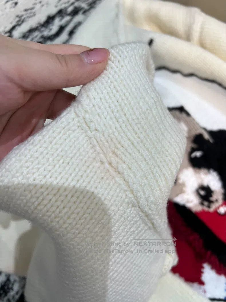 Loewe Loewe Dog Pattern Wool Knit Sweater Size S / US 4 / IT 40 - 7 Thumbnail