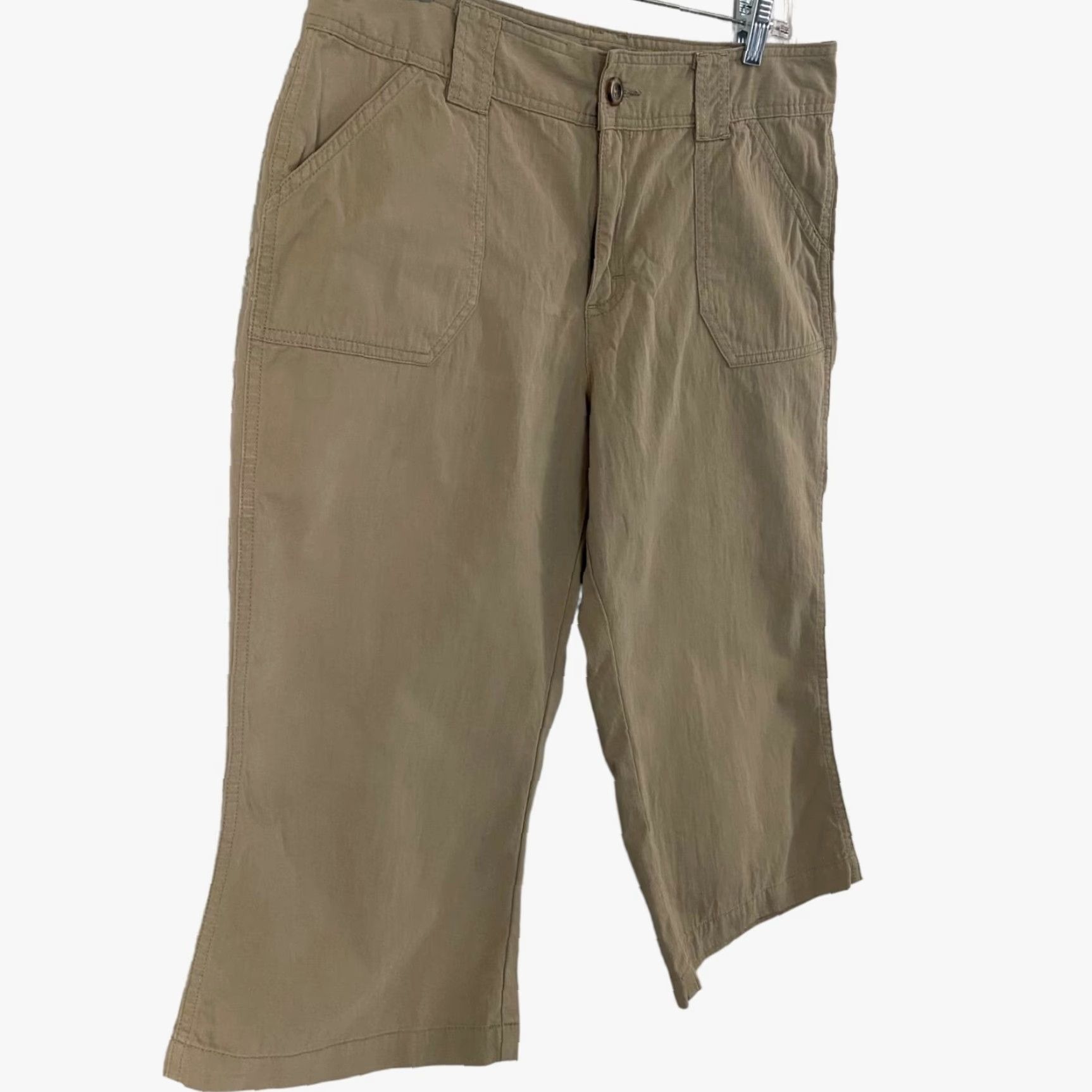 Vintage Cabela's Cropped Hiking Capri Pants Women's 10 Tan Comfort Pockets Outdoor Size 32" / US 10 / IT 46 - 2 Thumbnail