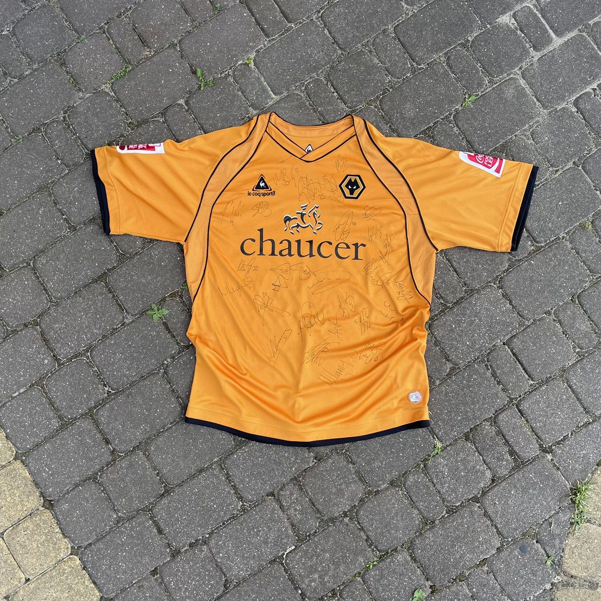 Le Coq Sportif Wolverhampton Le Coq Sportif Vintage Soccer Jersey Captions Size US XL / EU 56 / 4 - 1 Thumbnail