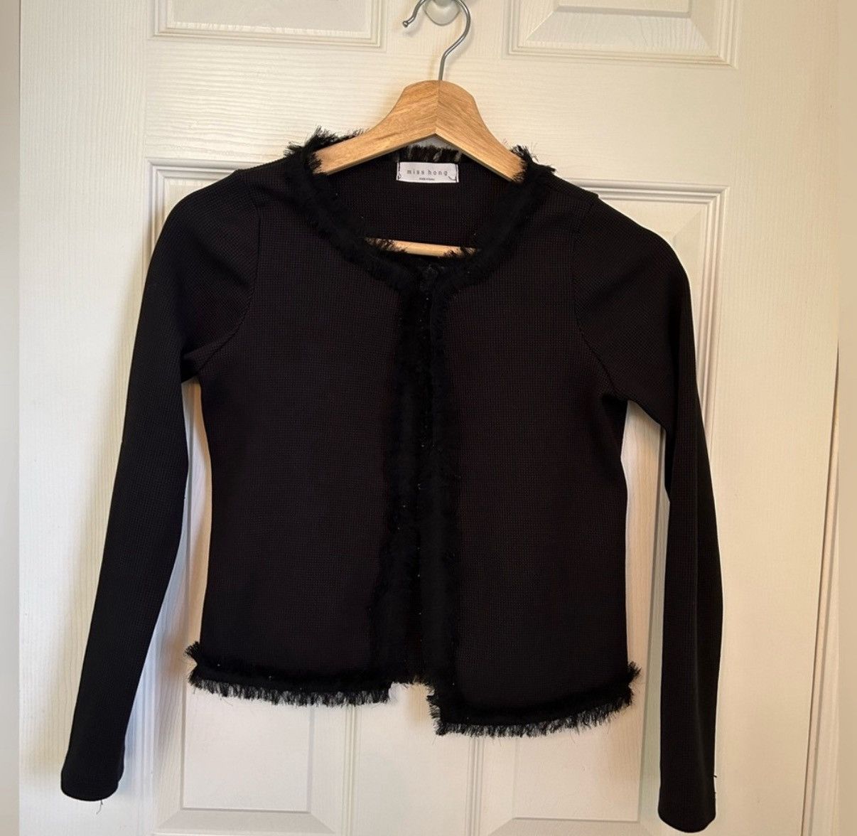 Other Chanel style black cardigan with black lace trimmings Size S / US 4 / IT 40 - 3 Thumbnail