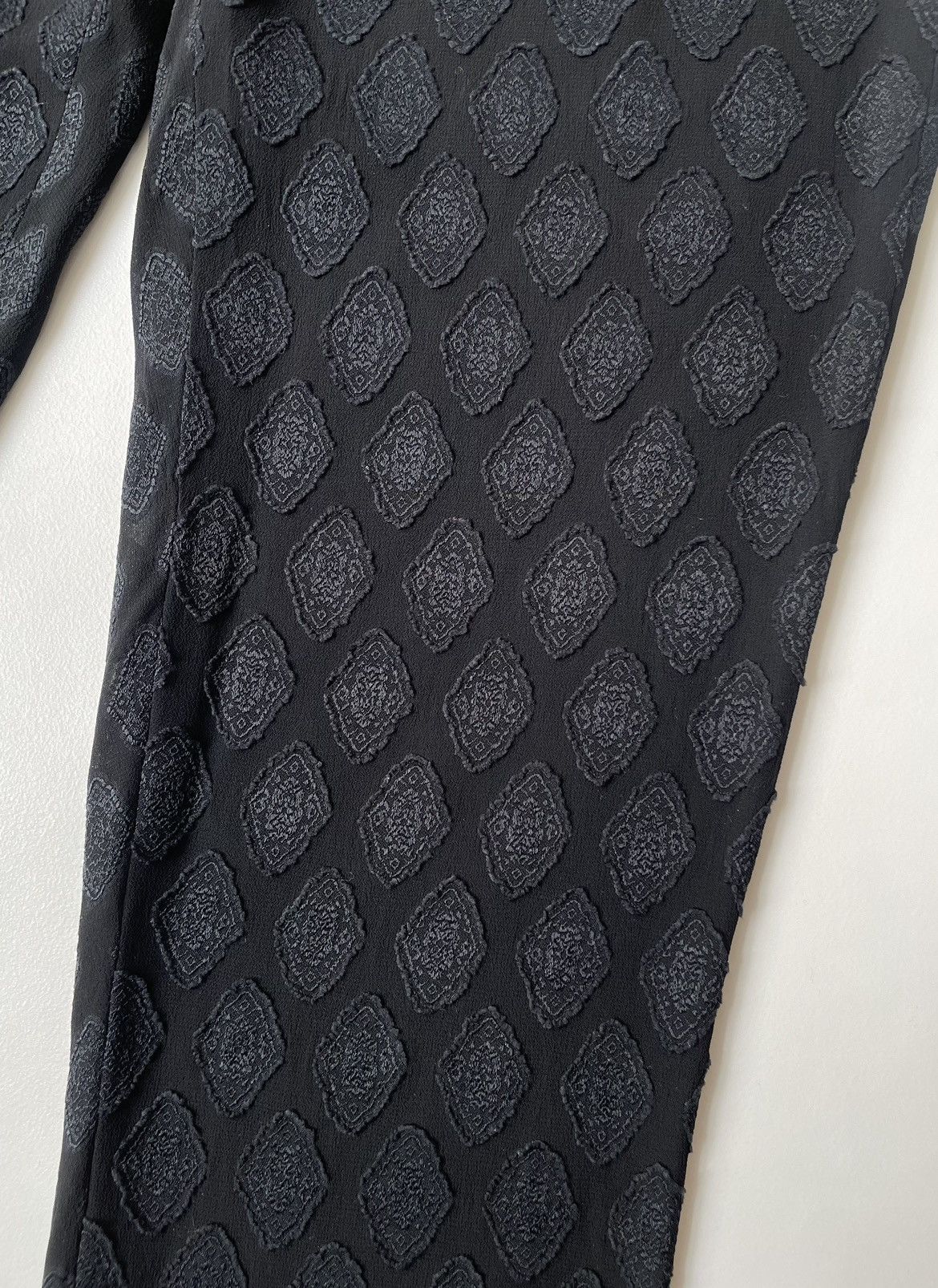 Ann Demeulemeester Medallion Jacquard Voile Trousers Size 28" / US 6 / IT 42 - 10 Thumbnail