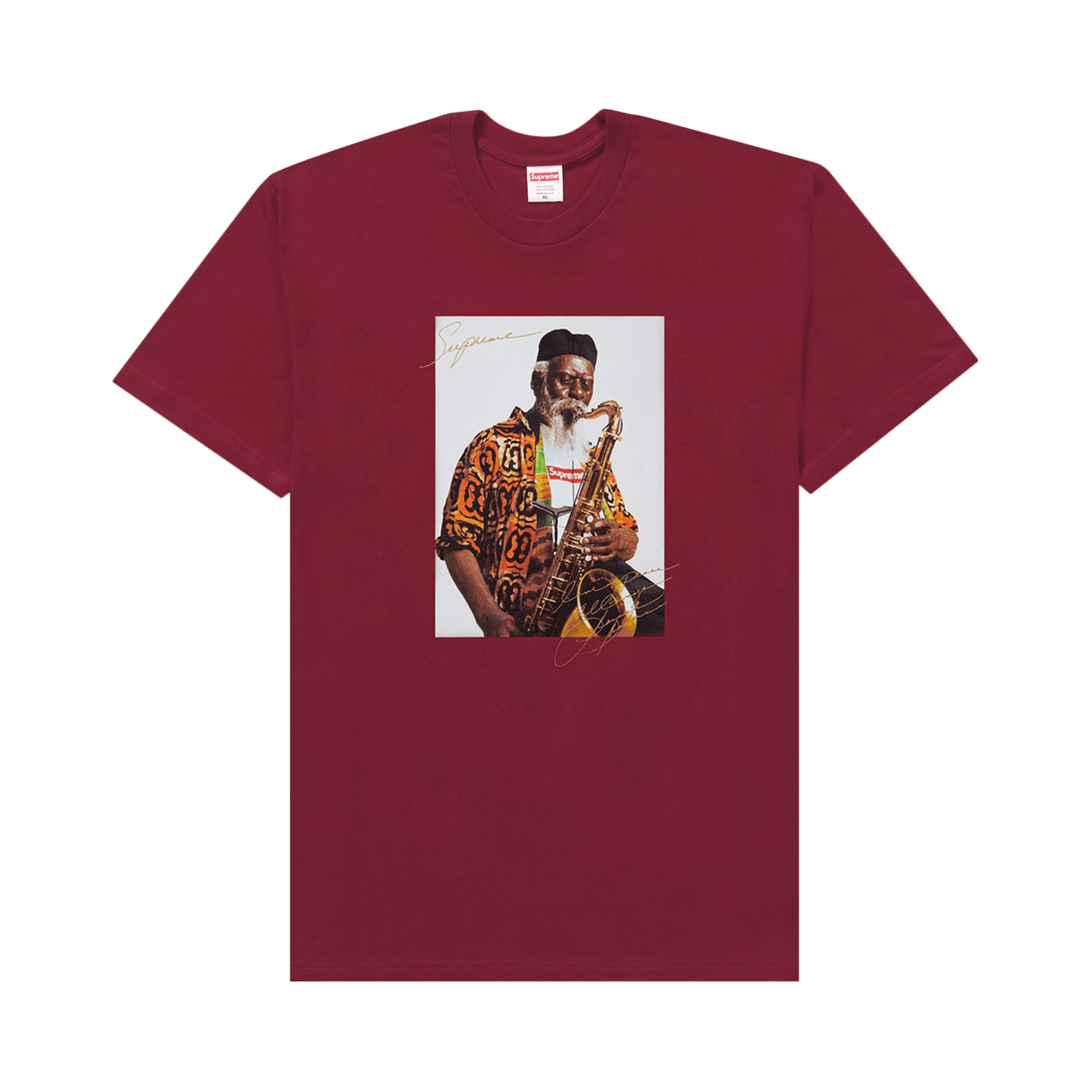 Supreme Supreme Pharoah Sanders Tee Cardinal | Grailed