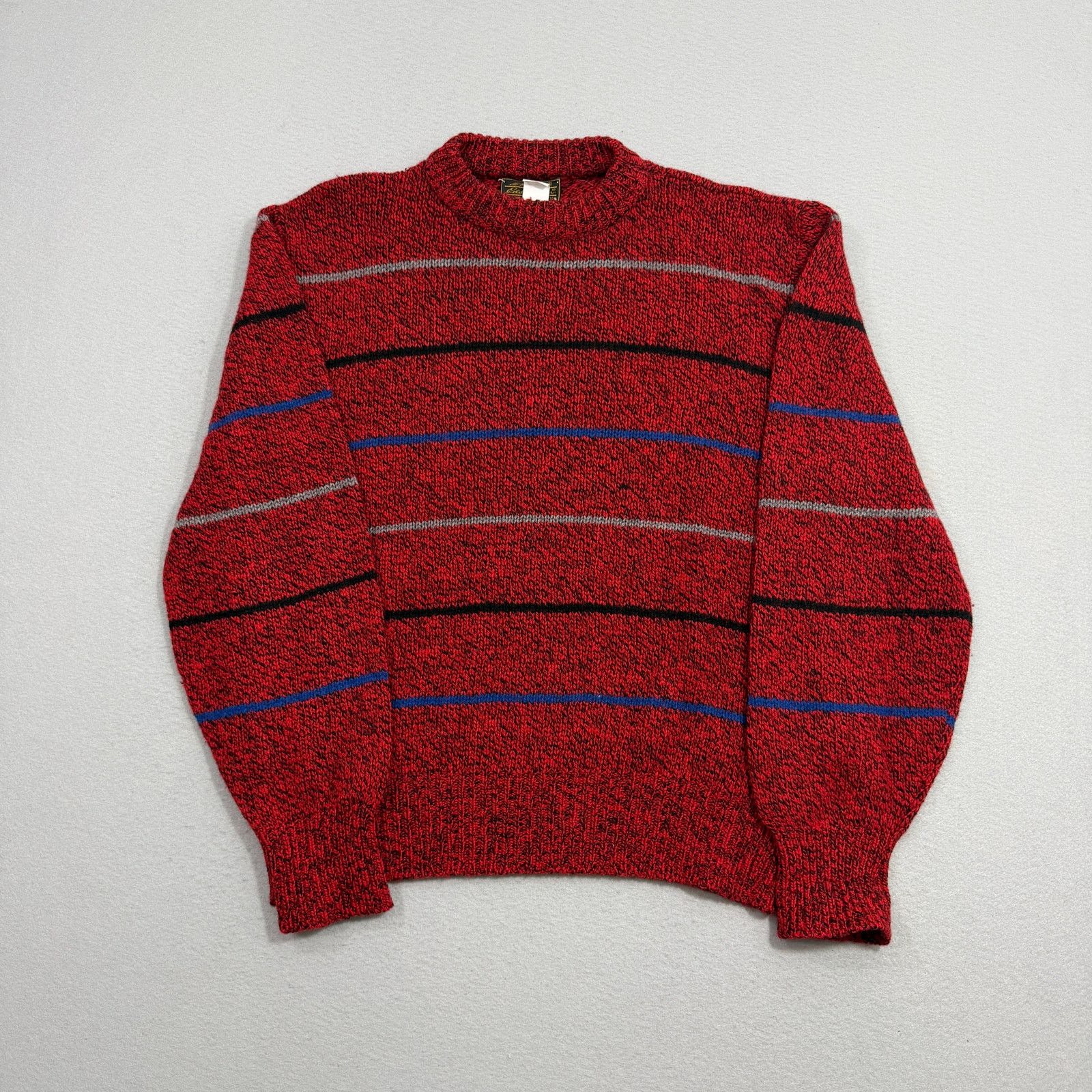 Eddie Bauer Vintage Eddie Bauer Sweater Men's Large Striped Crewneck 90s Size US L / EU 52-54 / 3 - 1 Thumbnail