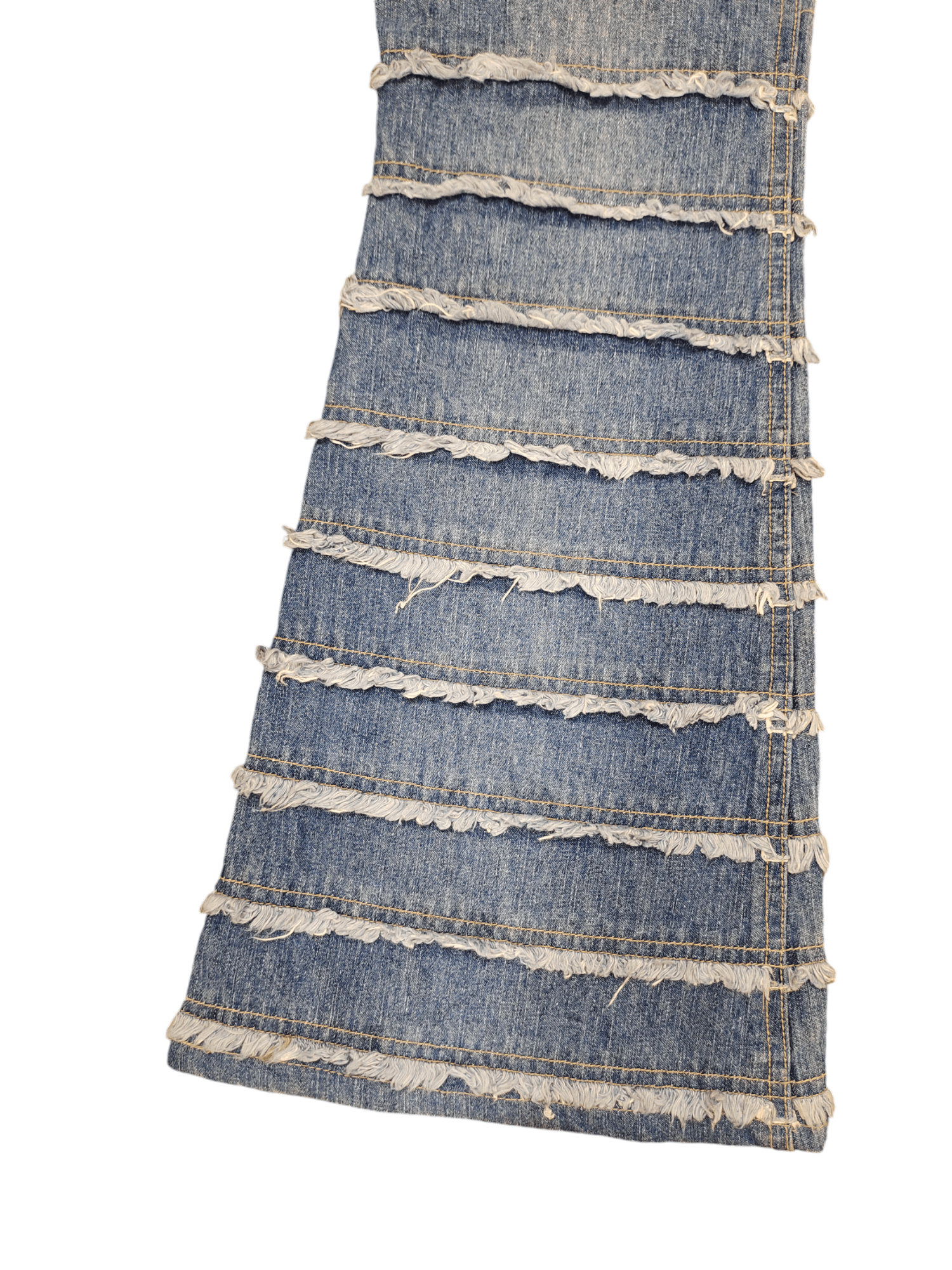 If Six Was Nine Flare Jeans F.T.S Hagi Patchwork Denim Bootcut Hysterics Sty Size US 27 - 19 Thumbnail