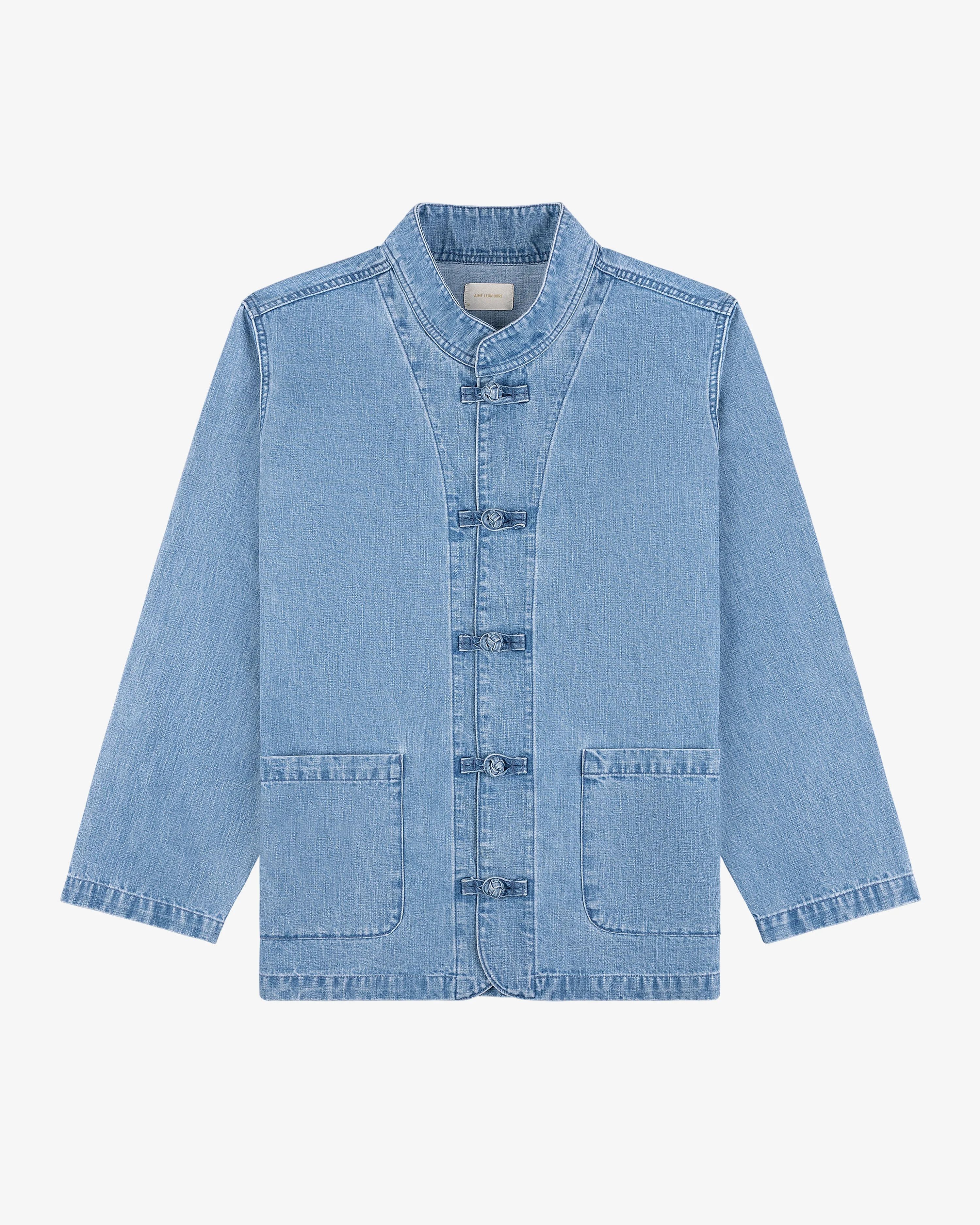 Aime Leon Dore Aime leon dore Collarband denim jacket Size US XL / EU 56 / 4 - 7 Thumbnail