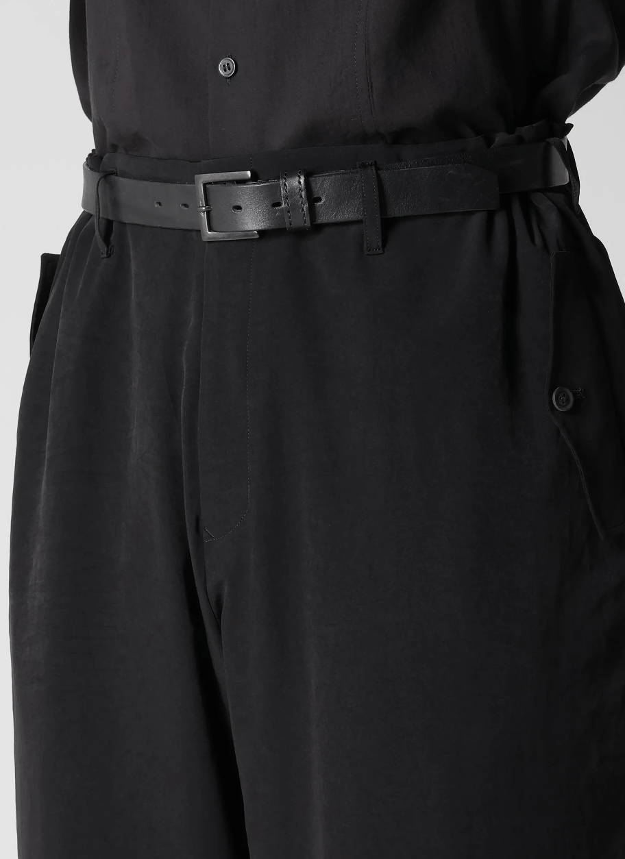 Yohji Yamamoto Yohji Yamamoto Pour Homme - Ta/TUXEDO FLAP SIDE TUCK PANTS Size US 30 / EU 46 - 10 Thumbnail