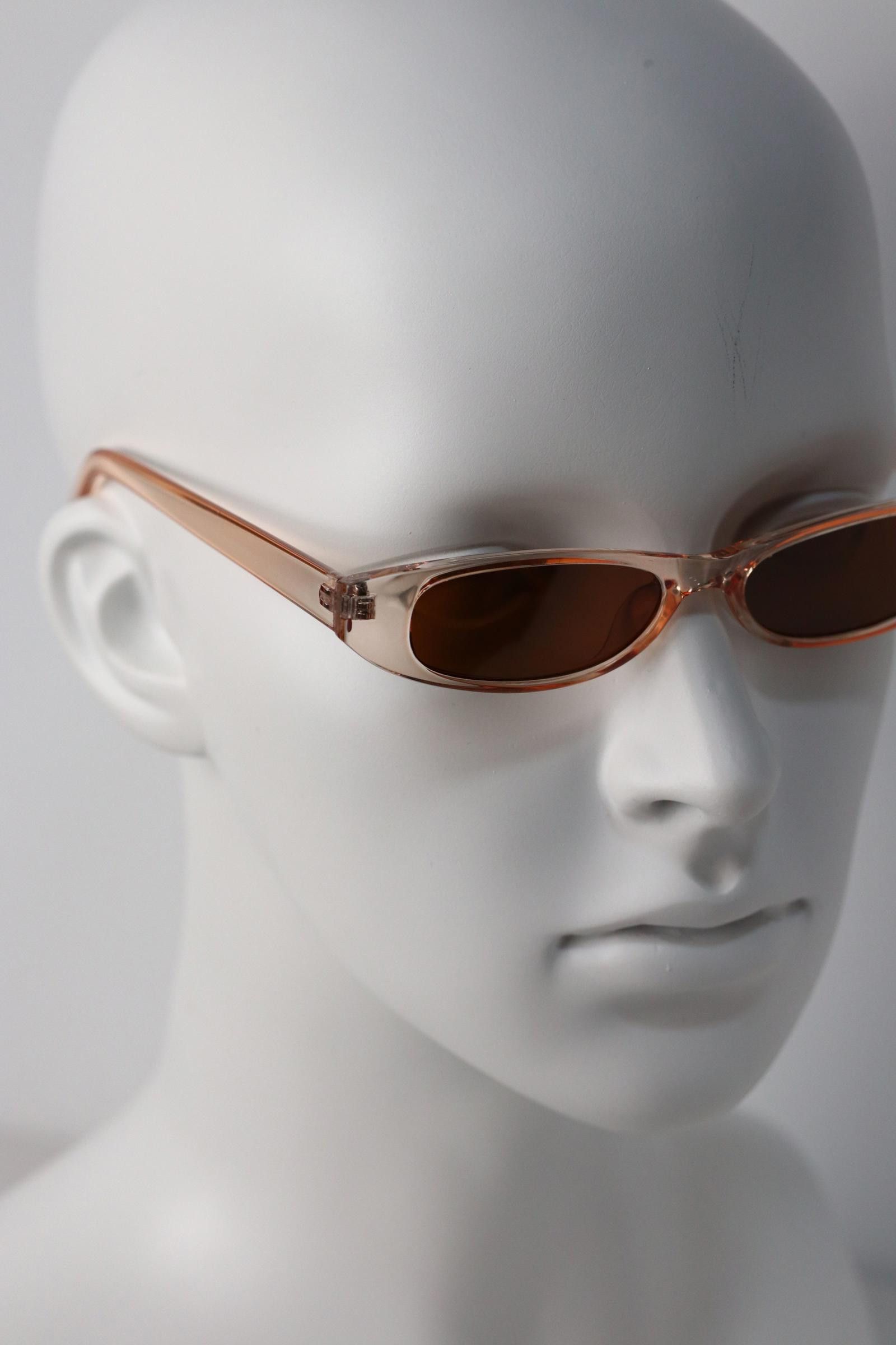 Other Y2k Avant Garde Futuristic Rectangle Champagne Sunglasses OS Size ONE SIZE - 4 Thumbnail