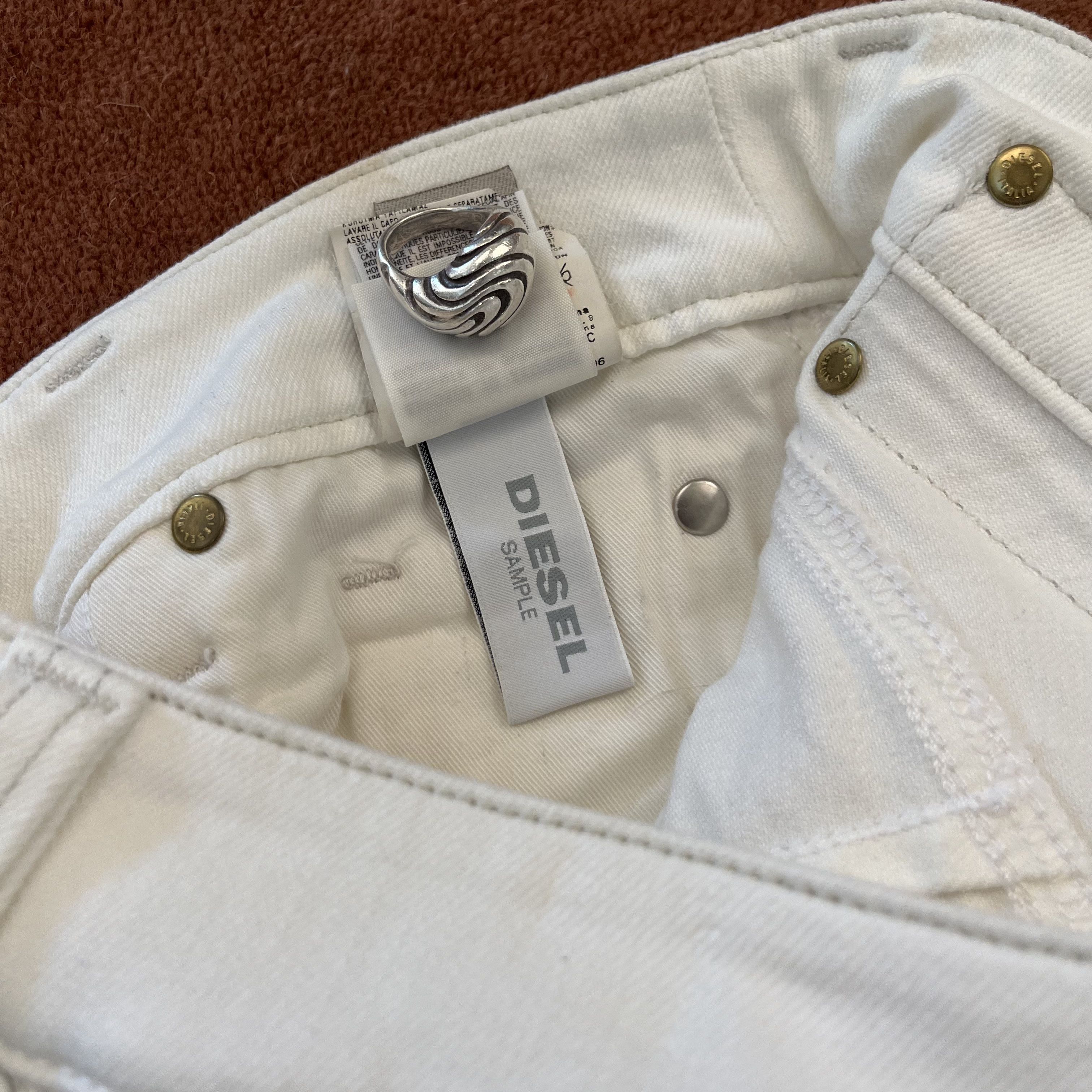 Diesel Diesel White Denim Flares Sample Size US 28 / EU 44 - 13 Thumbnail