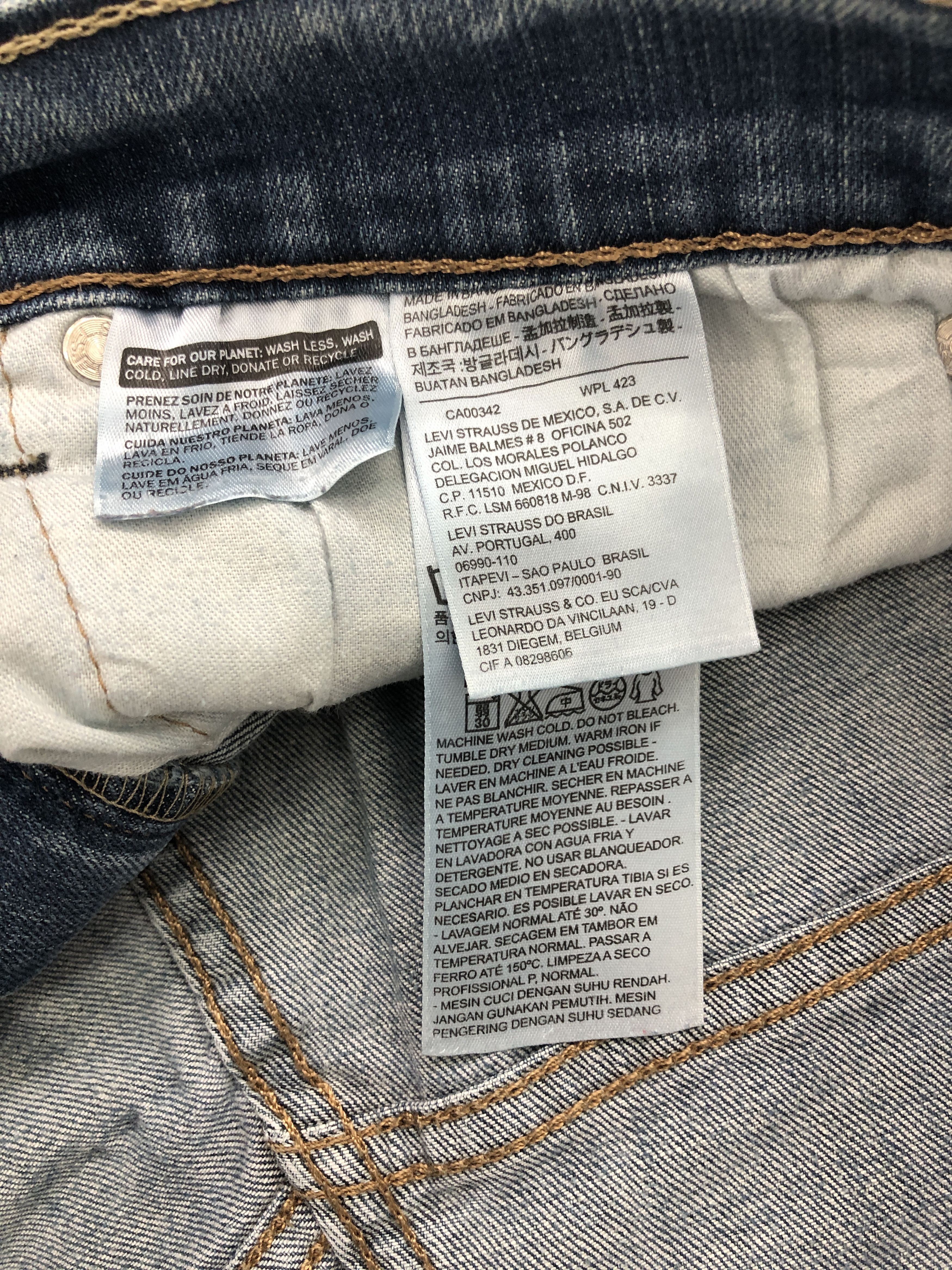 Levi's Vintage Distressed Levis 505 Faded Blue Jeans 32x32 S0022 Size US 32 / EU 48 - 7 Thumbnail
