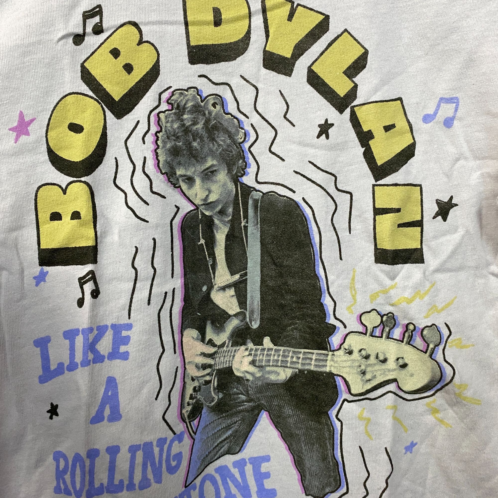 Junk Food Bob Dylan Like A Rolling Stone Poster Folk Legend T-Shirt XS Size US XS / EU 42 / 0 - 2 Thumbnail