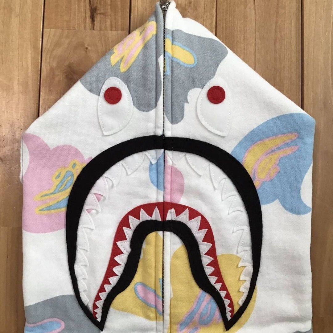 Bape BAPE Def camo shark full zip hoodie a bathing ape Size US XL / EU 56 / 4 - 3 Thumbnail