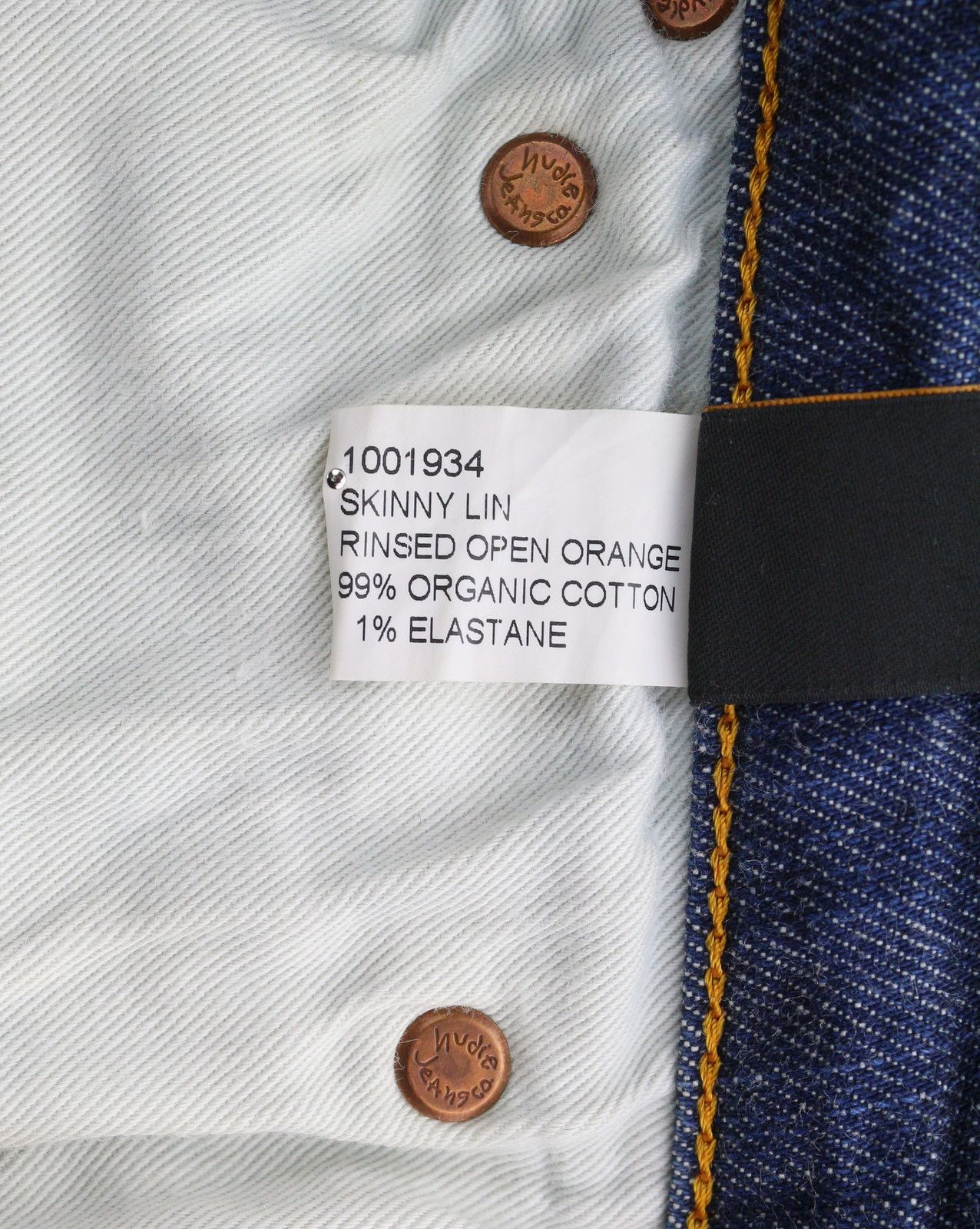 Nudie Jeans SKINNY LIN RINSED OPEN ORANGE W29/L32 Jeans 89949 Size US 29 - 8 Thumbnail