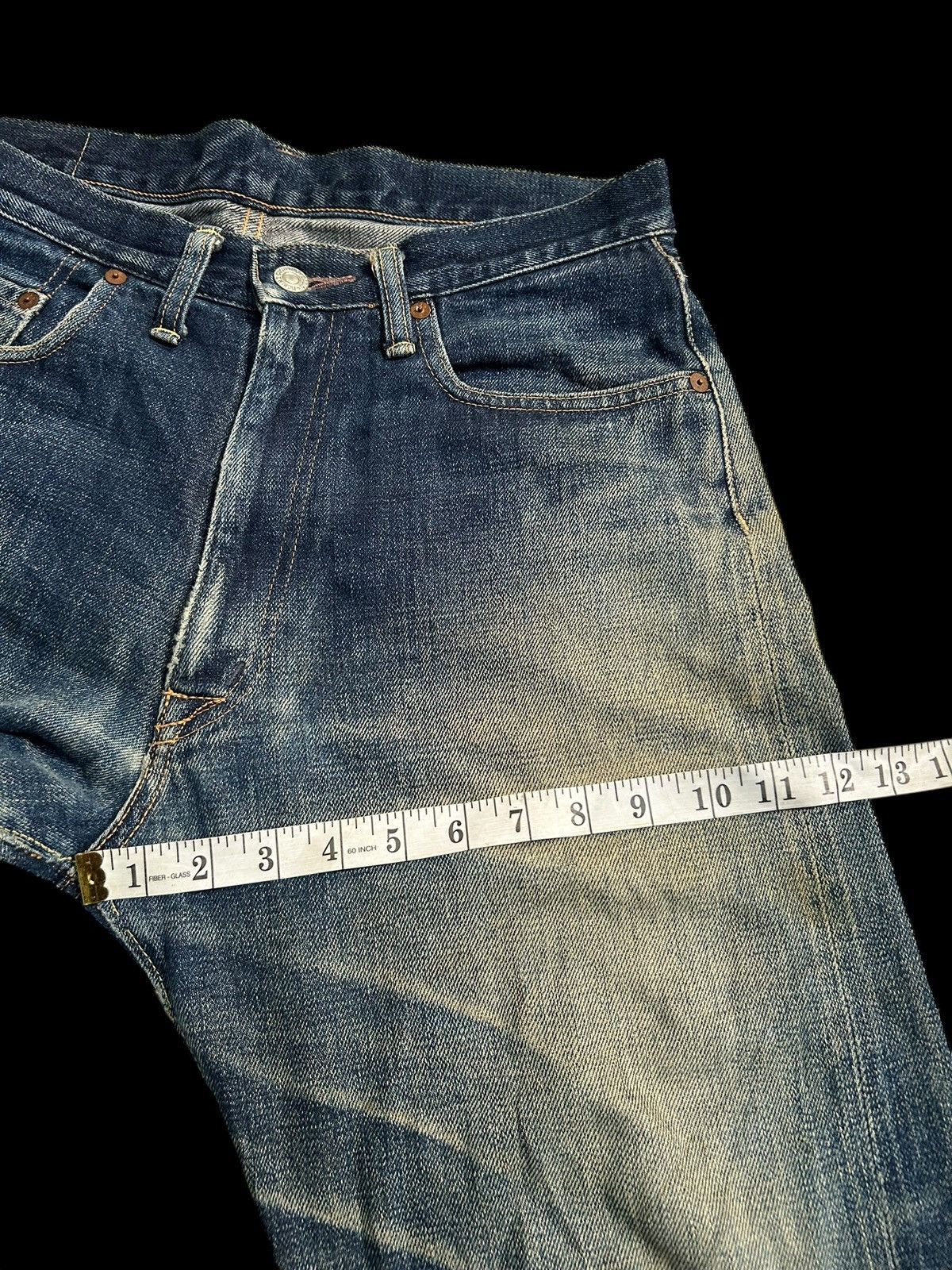 Japanese Brand × Kapital × Vintage DENIME SELVEDGE DISTRESSED VINTAGE DENIM JEANS Size US 31 - 18 Thumbnail