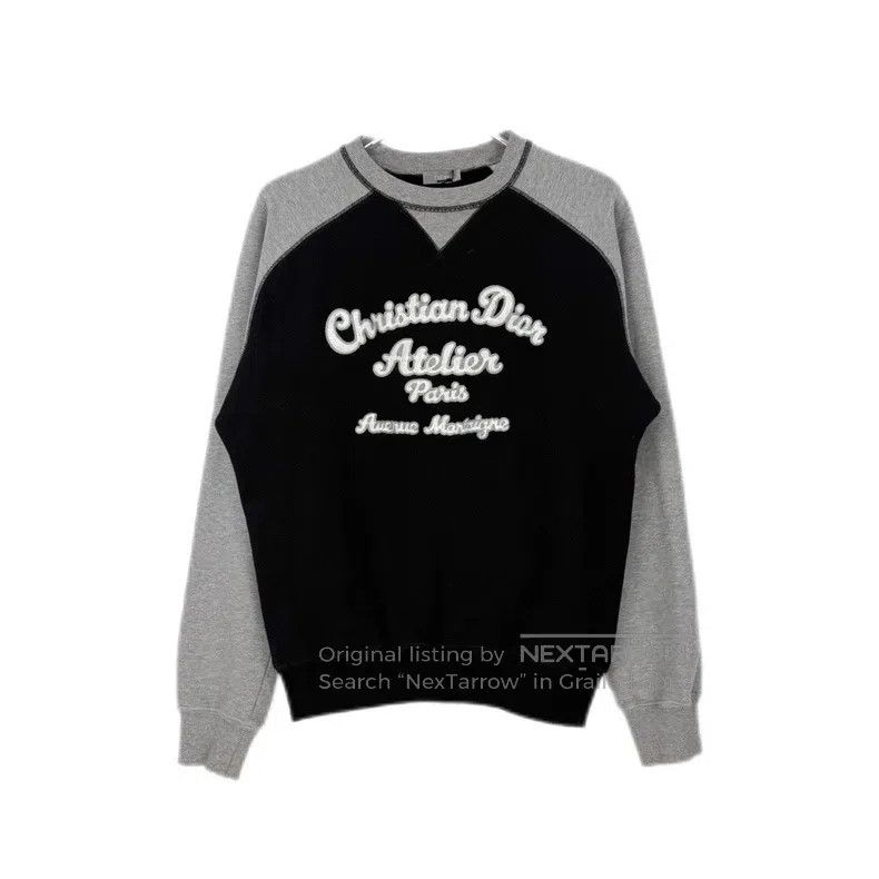 Dior Dior Black and grey embroidered logo sweatshirt Size US XS / EU 42 / 0 - 1 Thumbnail