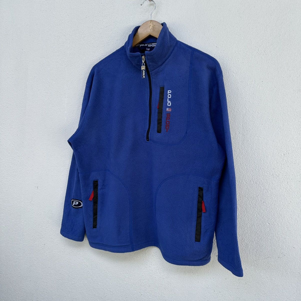 Polo Ralph Lauren Vintage Polo Ralph Lauren Polo Sport Fleece Half Zipper Size US L / EU 52-54 / 3 - 3 Thumbnail