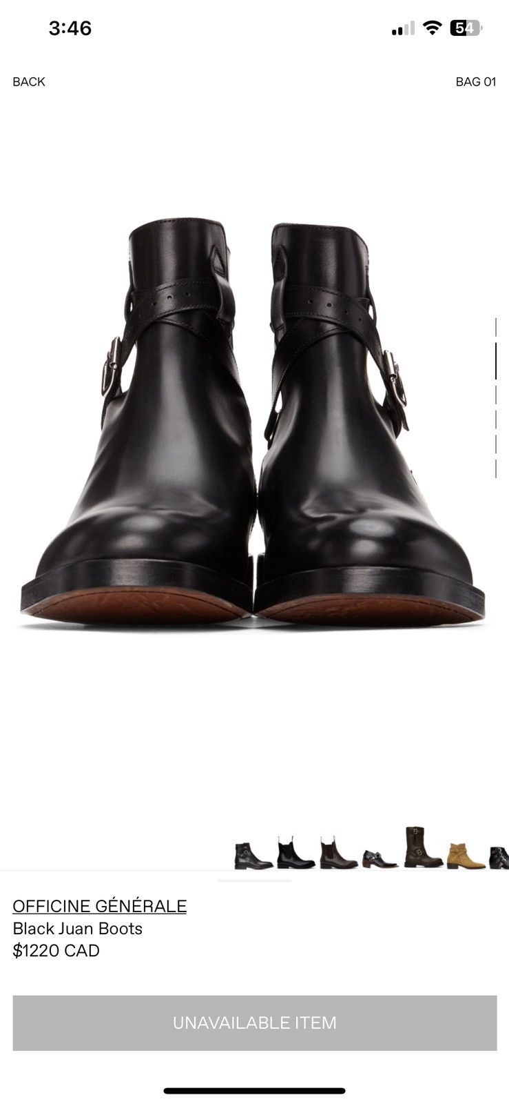 Officine Generale Officine Generale Black Juan Chelsea Boots. Buckle strap Size US 9 / EU 42 - 13 Thumbnail