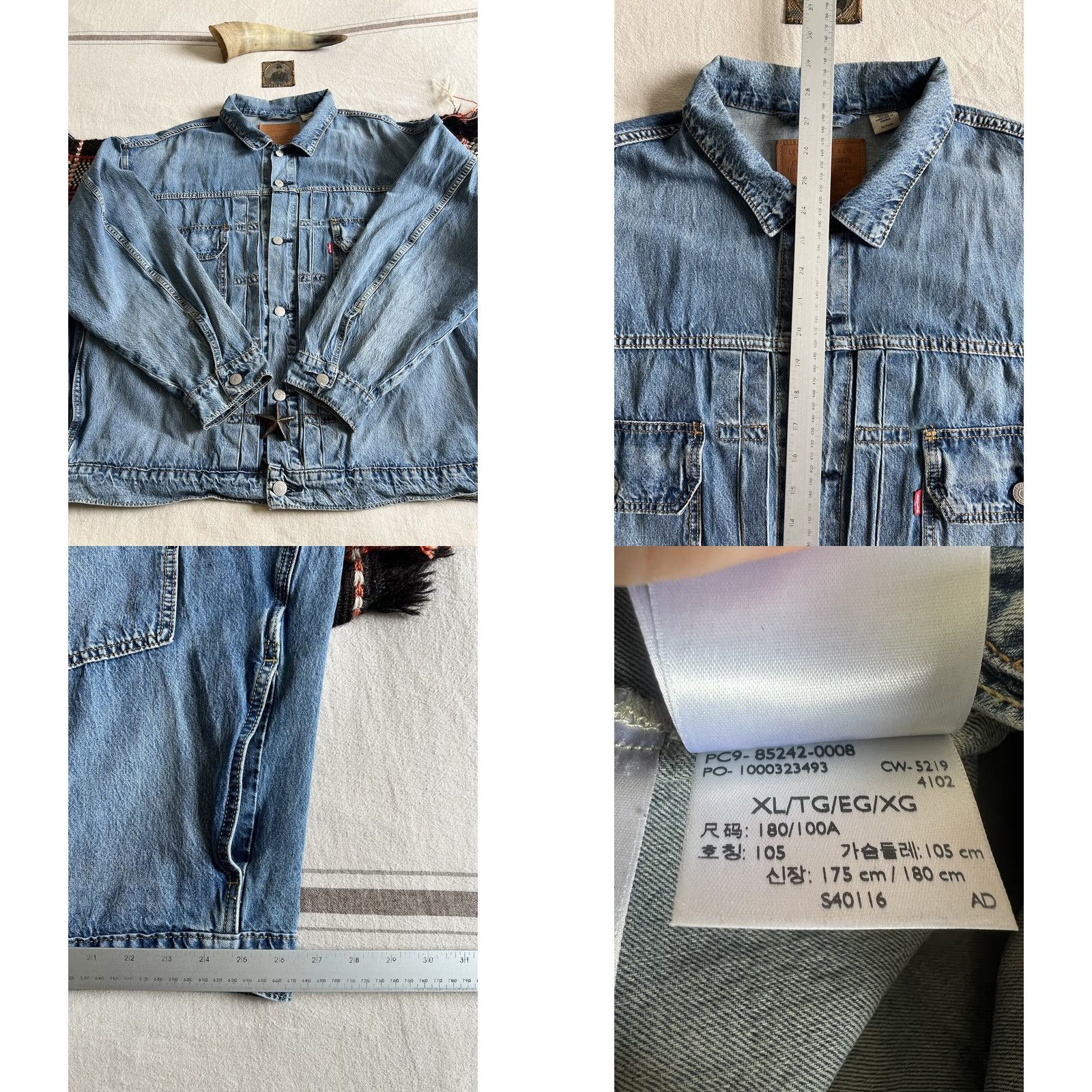 Levi's Levi’s Type 2 Jacket XL Trucker Regular Mens Blue Denim 58in Chest 58 in Oversized 2019 Premium BNWOT Size US XL / EU 56 / 4 - 9 Thumbnail