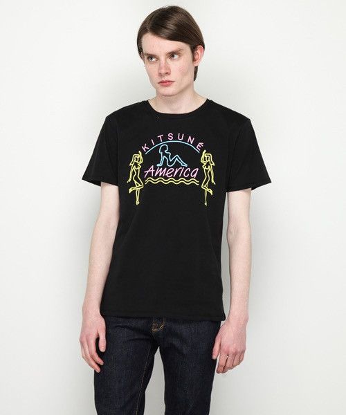 Maison Kitsune SS14 Maison Kitsune America Neon Collection T-Shirt Size US S / EU 44-46 / 1 - 1 Thumbnail