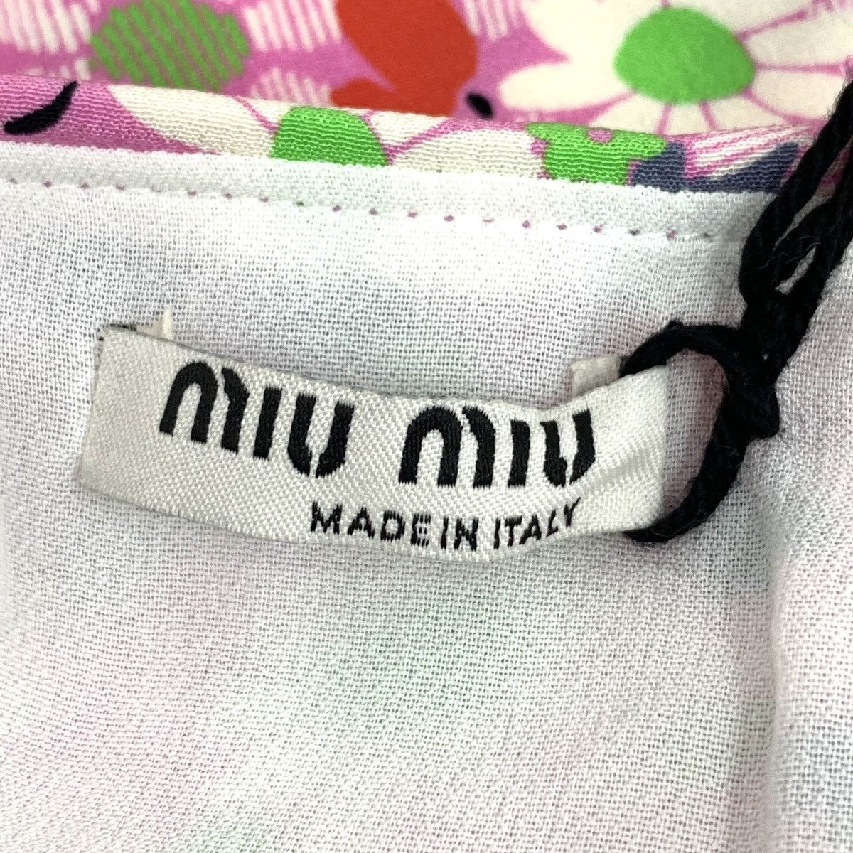 Miu Miu Miu Miu Silk Long Sleeve Tie Waist Shirt K26WX Size XS / US 0-2 / IT 36-38 - 5 Thumbnail