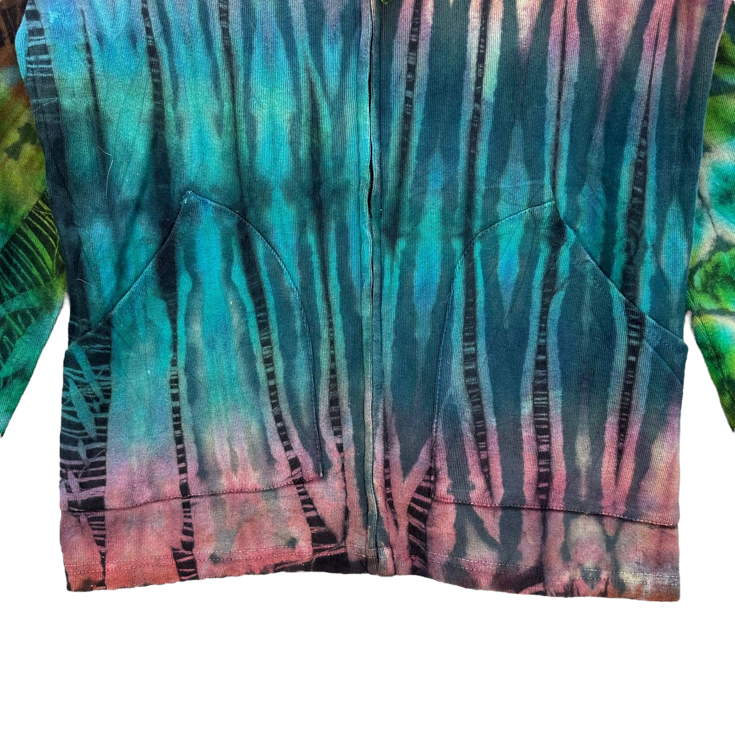 Vintage ATARA TIE DYE ZIPPER HOODIES #8443-009 Size S / US 4 / IT 40 - 3 Thumbnail