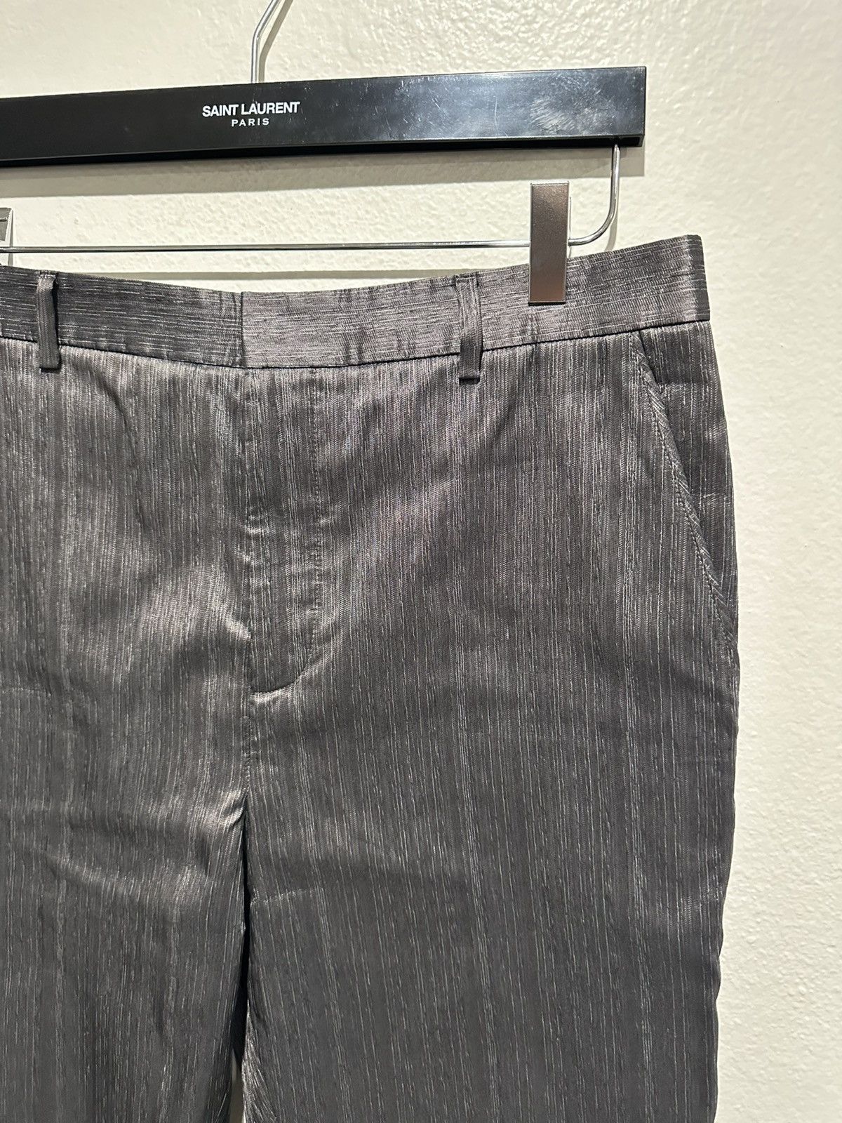 Saint Laurent Paris VIP Sample Shantung Flamme Silk Trousers 48 Size US 32 / EU 48 - 2 Thumbnail