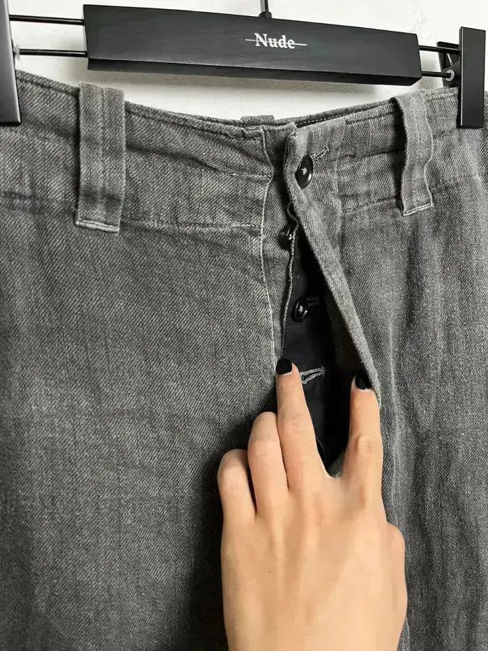 Yohji Yamamoto Sz 3 Yohji Yamamoto Y's 90s Linen Washed Trousers Size US 34 / EU 50 - 5 Thumbnail