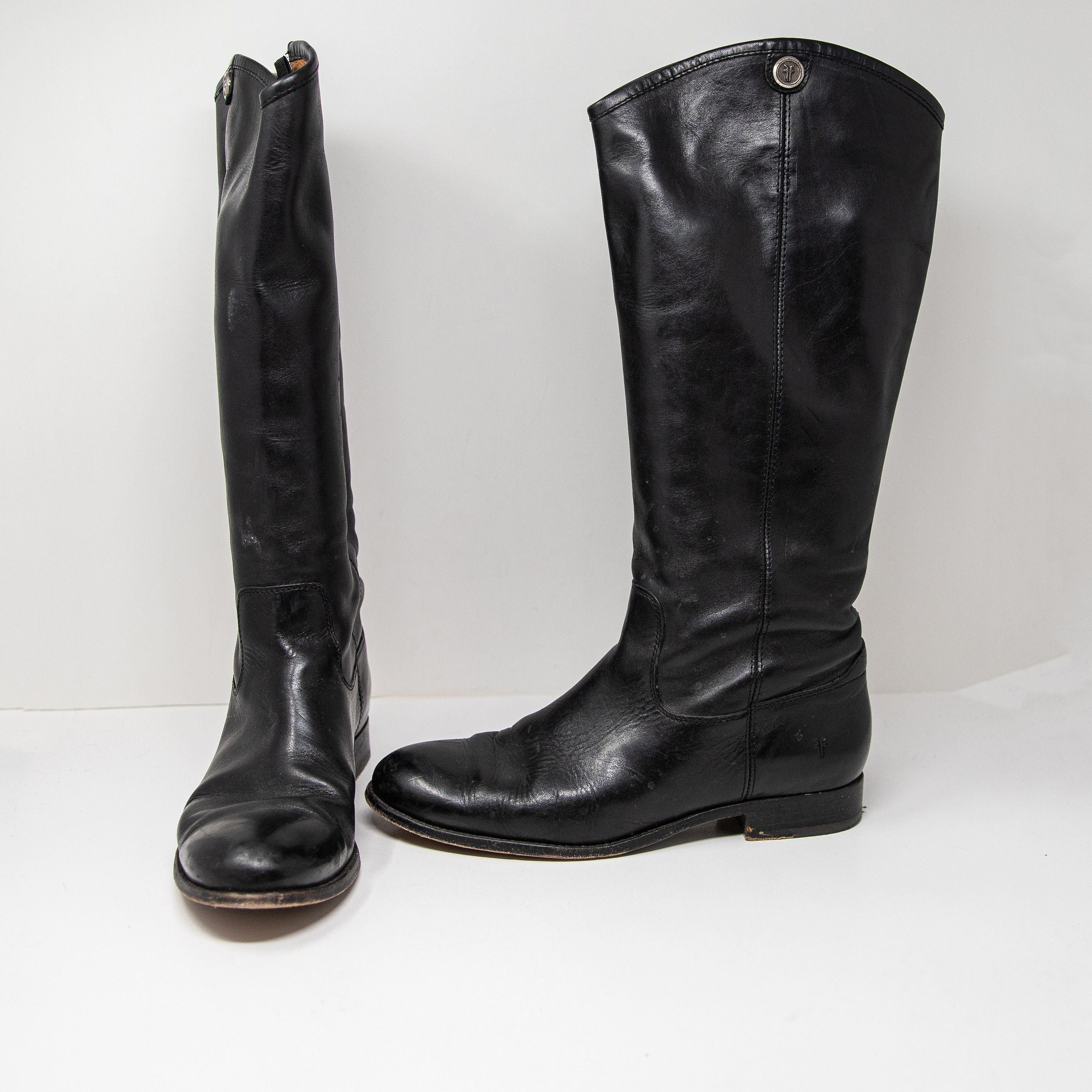 Frye Melissa Genuine Leather Block Pull On