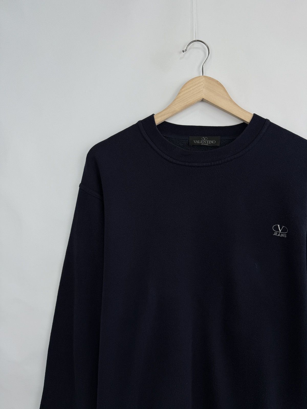 Valentino 🇮🇹 Vintage 90s Valentino Jeans Sweatshirt Y2K Made in Italy Size US L / EU 52-54 / 3 - 2 Thumbnail