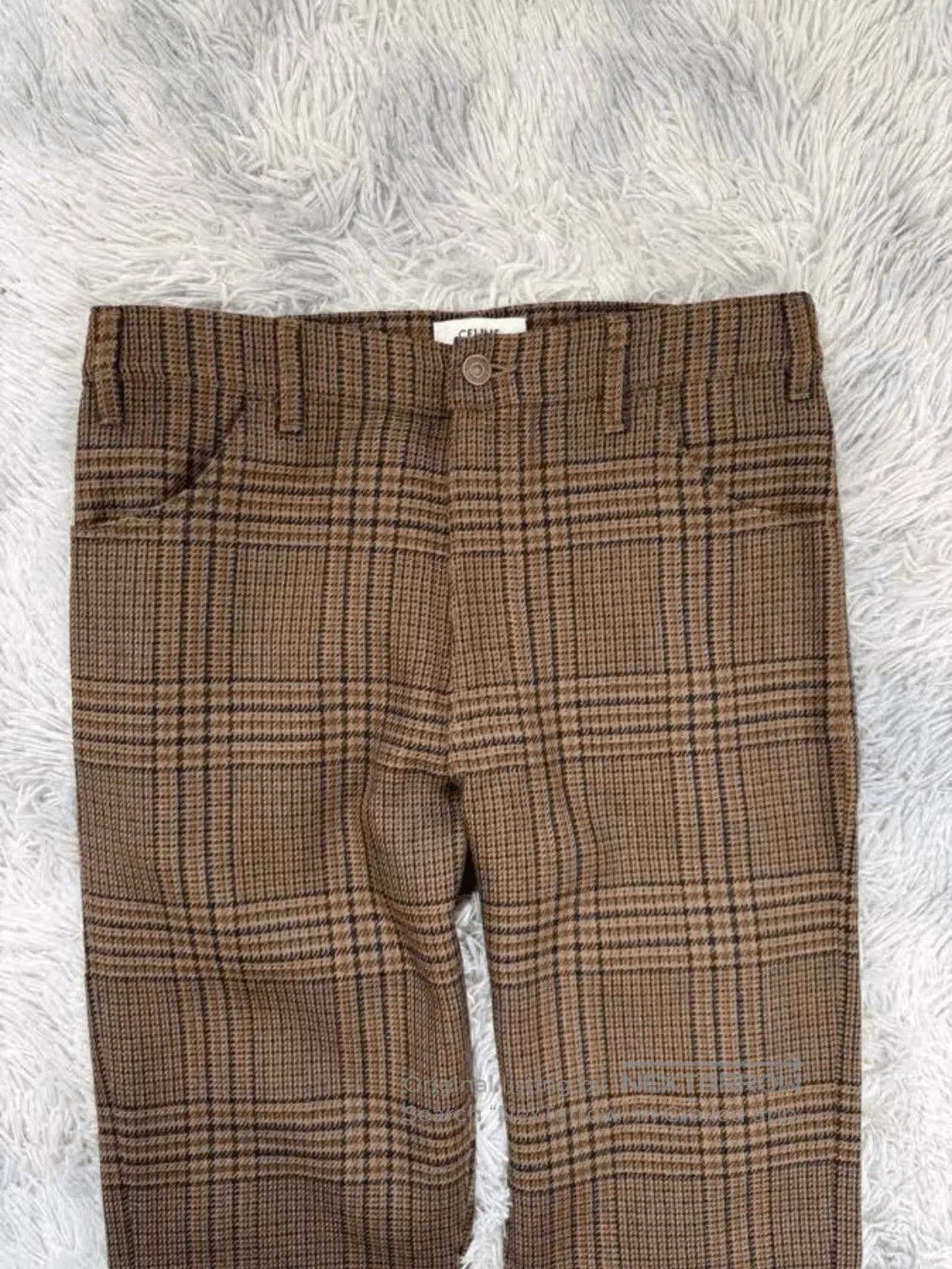 Celine Celine 23AW Plaid Bell Bottom Trousers. Size US 30 / EU 46 - 3 Thumbnail