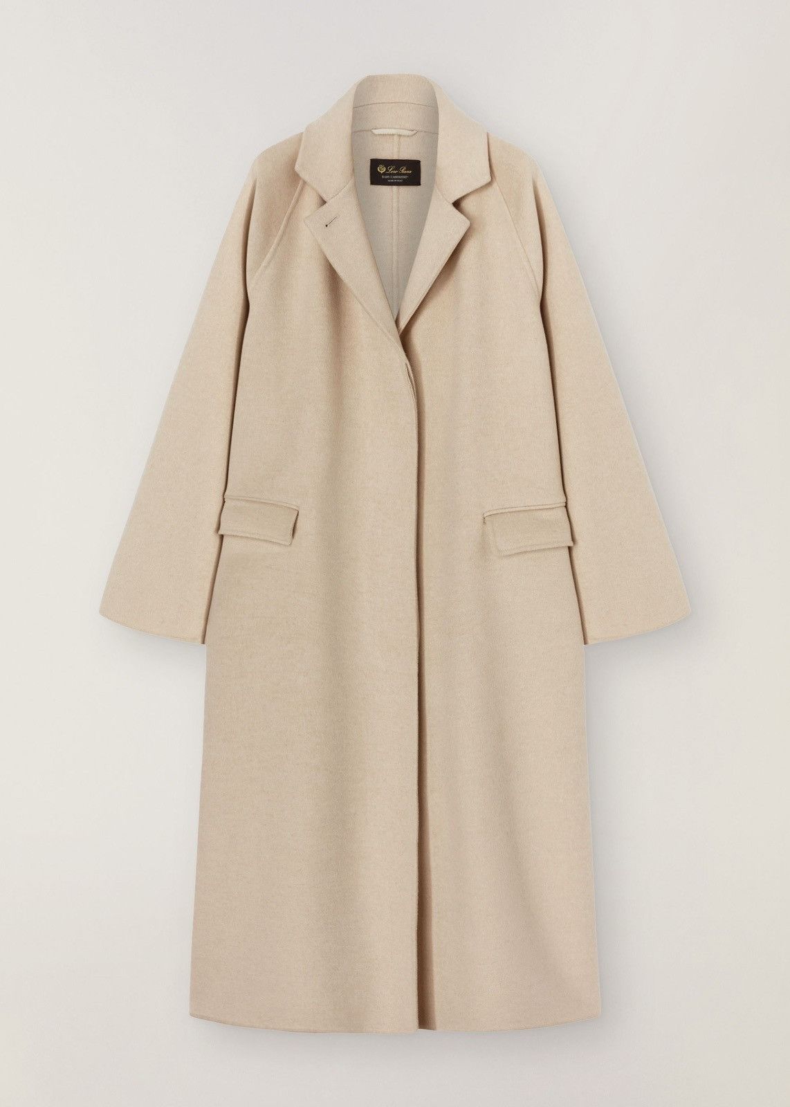 Loro Piana o1srvl11e0824 Ortiz Cashmere Coat in Ivory Size M / US 6-8 / IT 42-44 - 1 Thumbnail