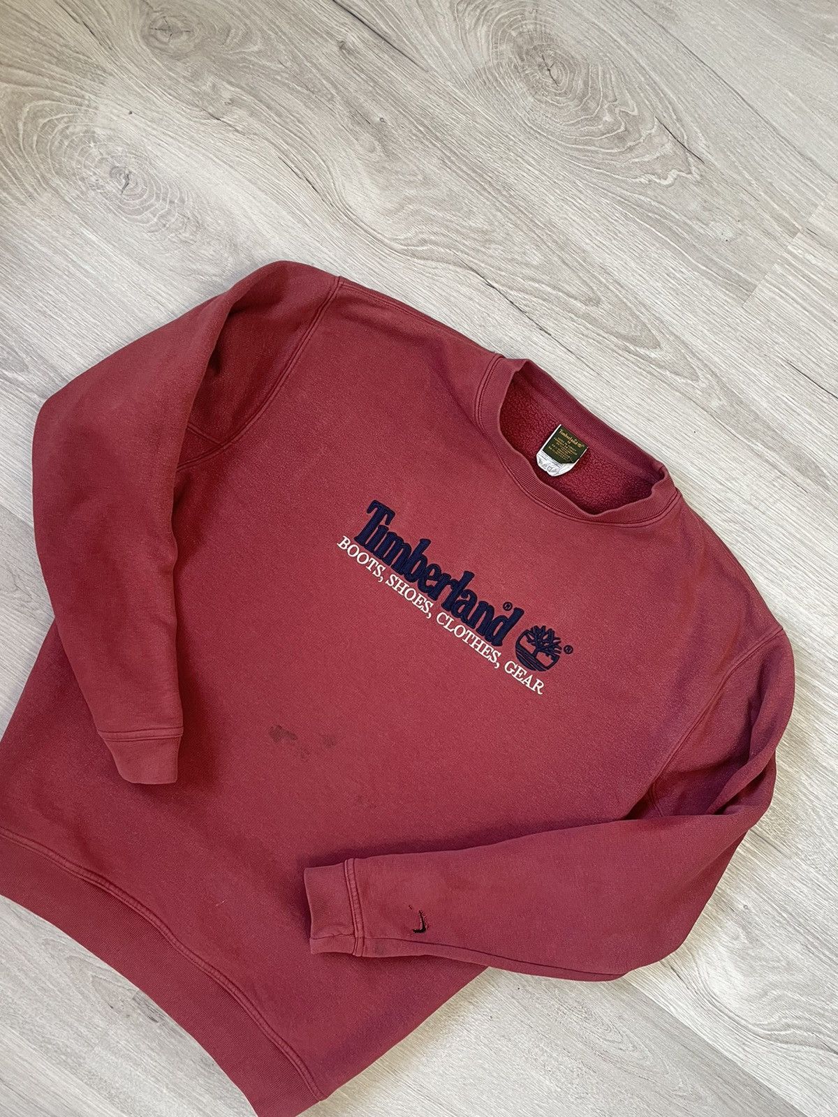 Timberland × Vintage Vintage Sweatshirt Timberland Rare Size US L / EU 52-54 / 3 - 3 Thumbnail