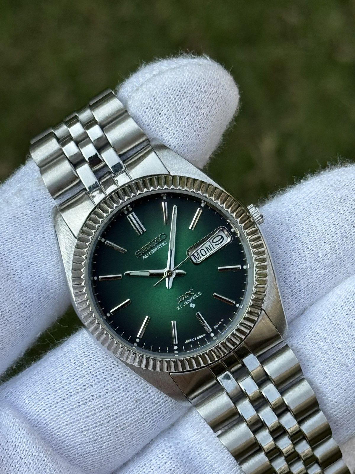 Seiko Seiko 5 DX Fluted Bezel Automatic 6309 Japanese mens Watch Size 36 - 16 Thumbnail