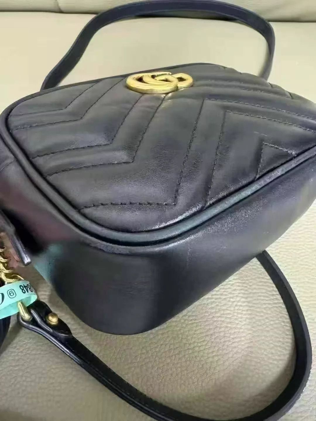 Gucci GUCCI Marmont Small Black Camera Bag Like New Size ONE SIZE - 3 Thumbnail
