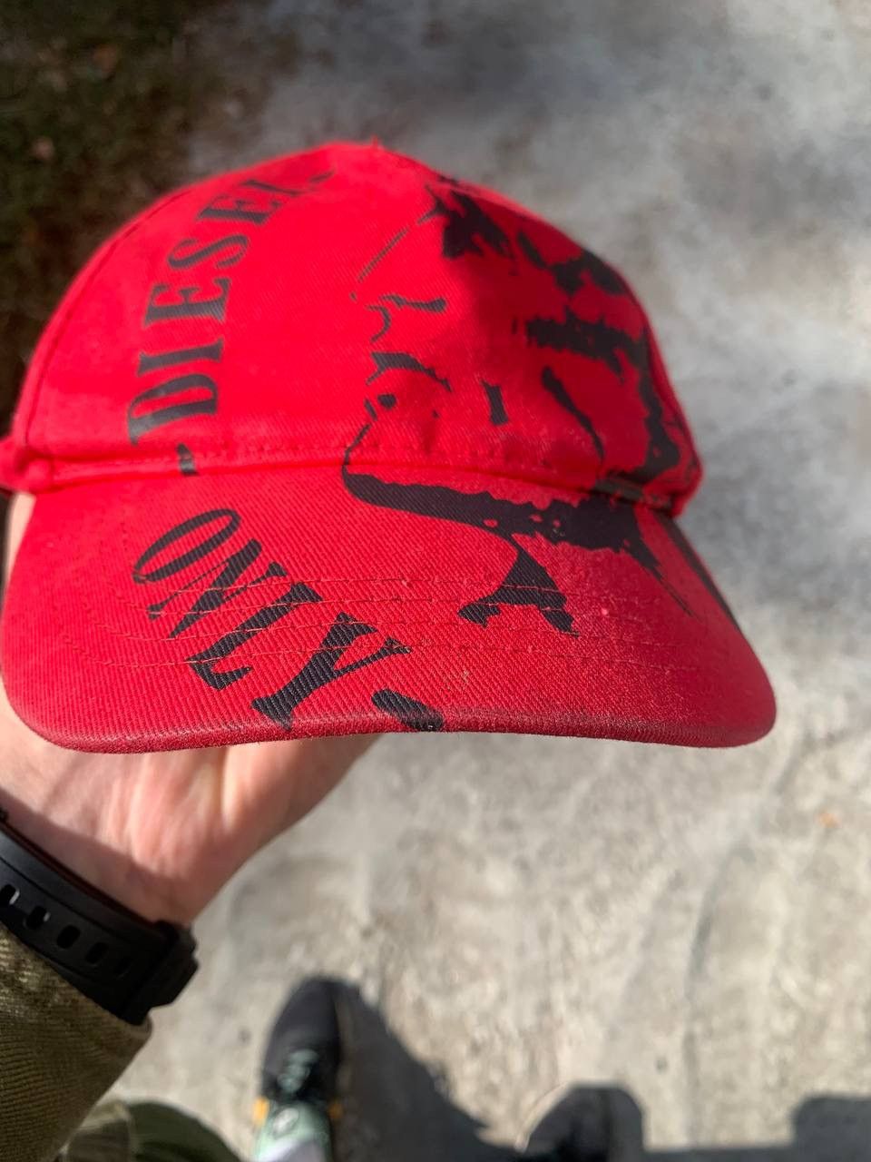 Diesel × Vintage VERY RARE DIESEL SUMMER CAP BIG LOGO HATS Y2K JAPAN STYLE Size ONE SIZE - 5 Thumbnail