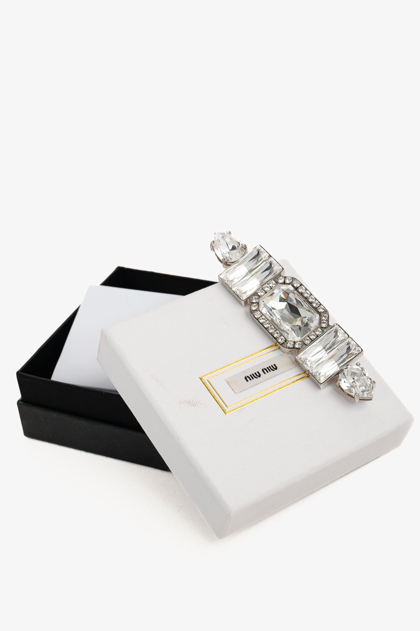 Miu Miu Miu Miu AW/20 Crystal Brooch Size ONE SIZE - 4 Thumbnail