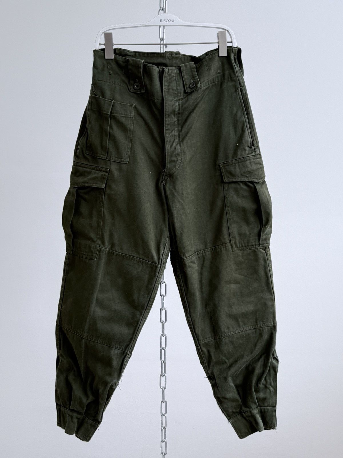 Vintage Vintage 1965 Dated Belgian Cargo Army Military Pants Size US 30 / EU 46 - 2 Thumbnail