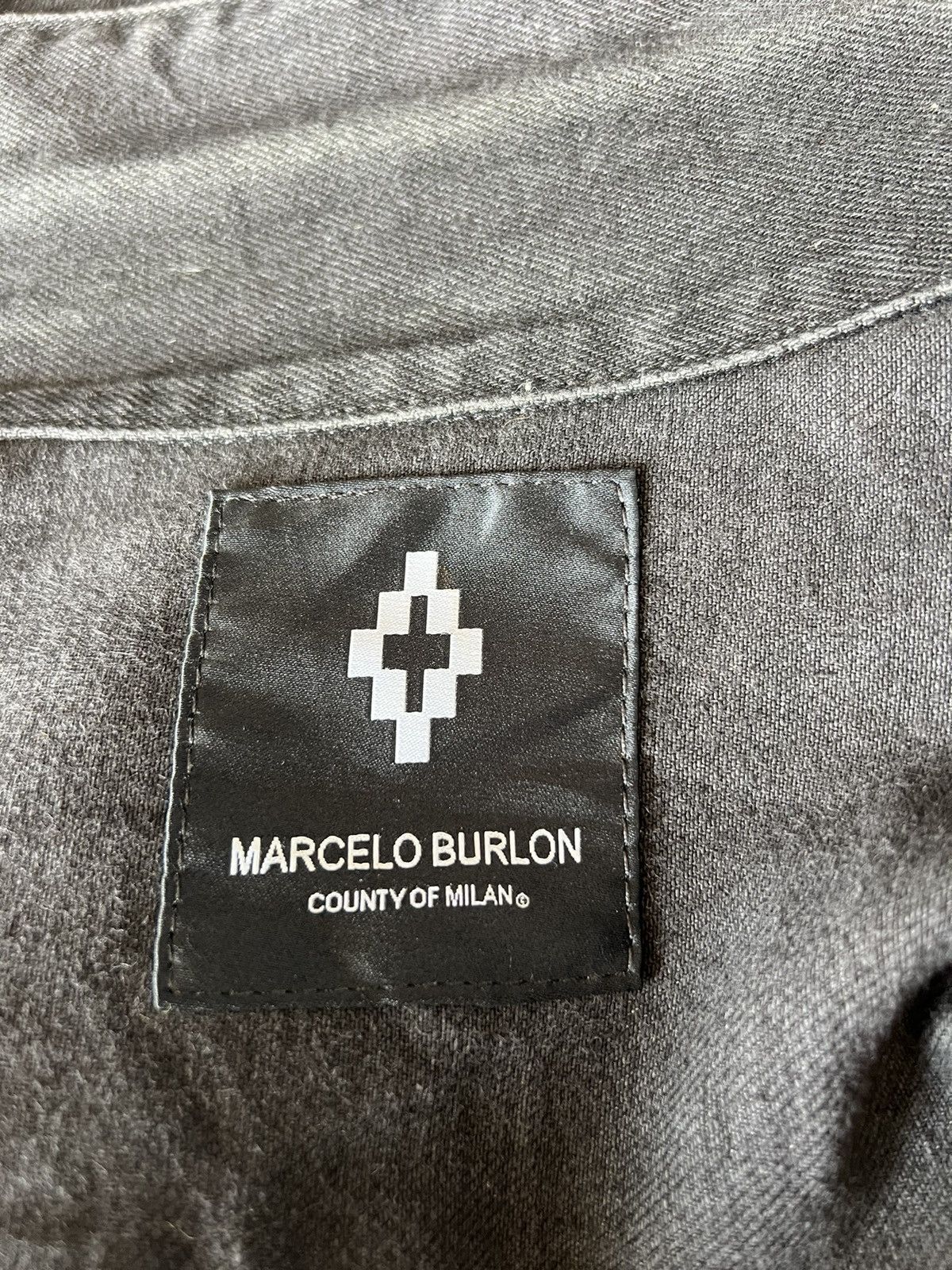 Marcelo Burlon Burning 🔥 Basketball Fade Black Denim Trucker Jacket Size US XXL / EU 58 / 5 - 20 Thumbnail