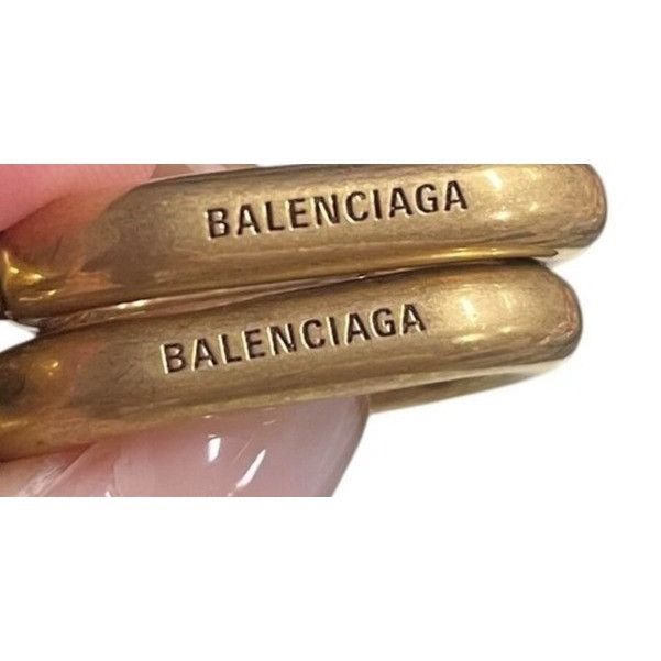 Balenciaga Balenciaga Hourglass Small Black Leather Handbag With Gold H Size ONE SIZE - 4 Thumbnail