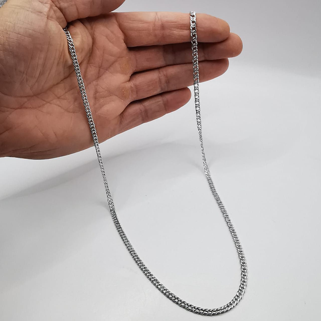 Sterling Silver Vintage Chain Necklece,925 Sterling Silver,Signed , 13,22g Size ONE SIZE - 6 Thumbnail
