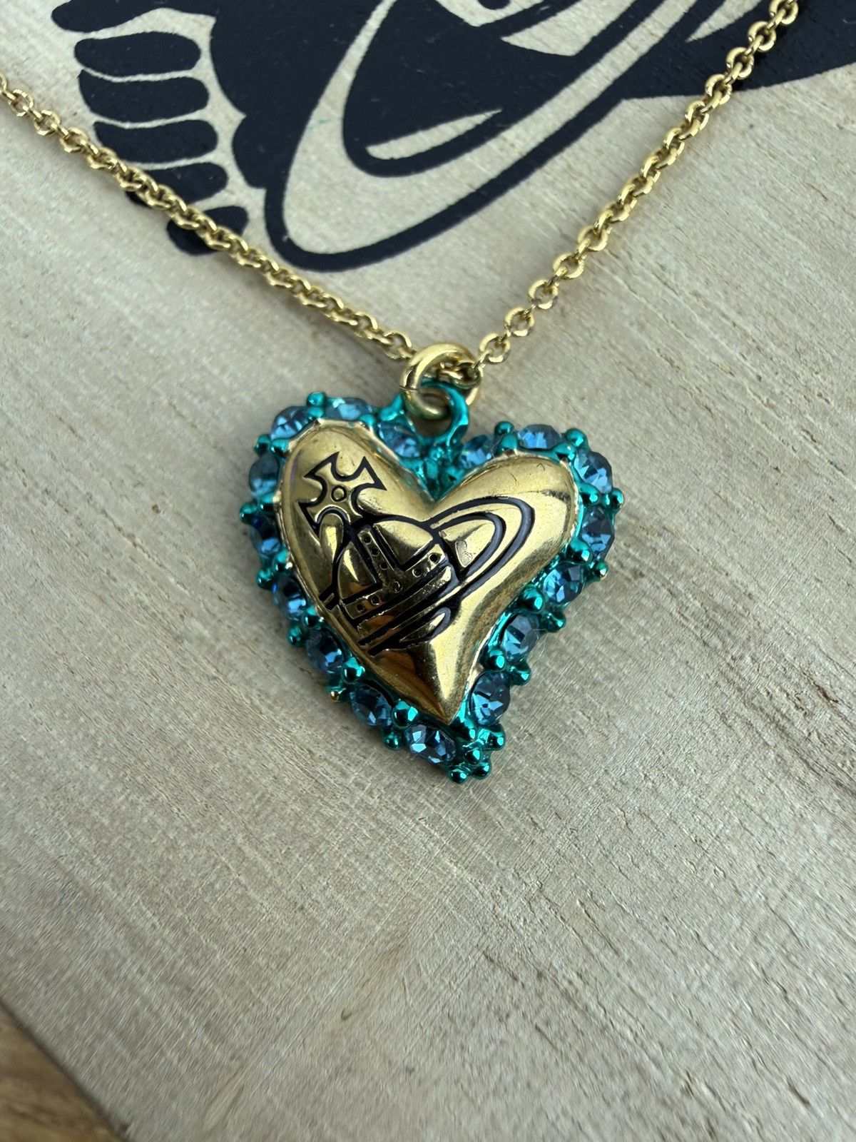 Vivienne Westwood Vivienne Westwood Zita Heart Pendant Necklace In Gold Size ONE SIZE - 1 Thumbnail